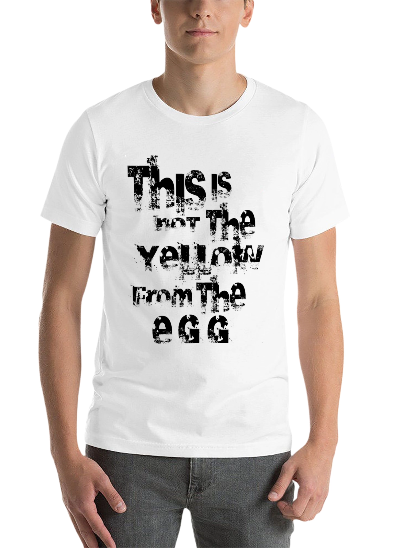 Black Black T-Shirt: This Is Not The Yellow From The Egg view 14