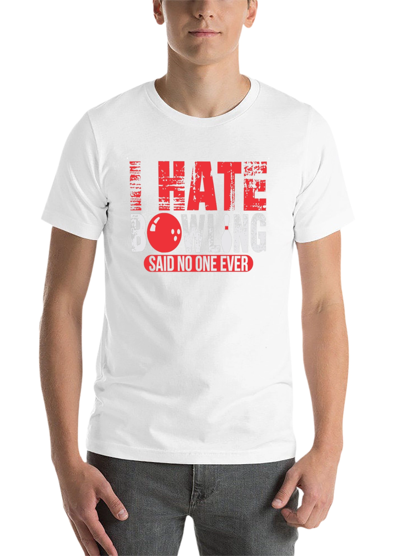 Black I Hate Bowling Said No One Ever T-Shirt view 14