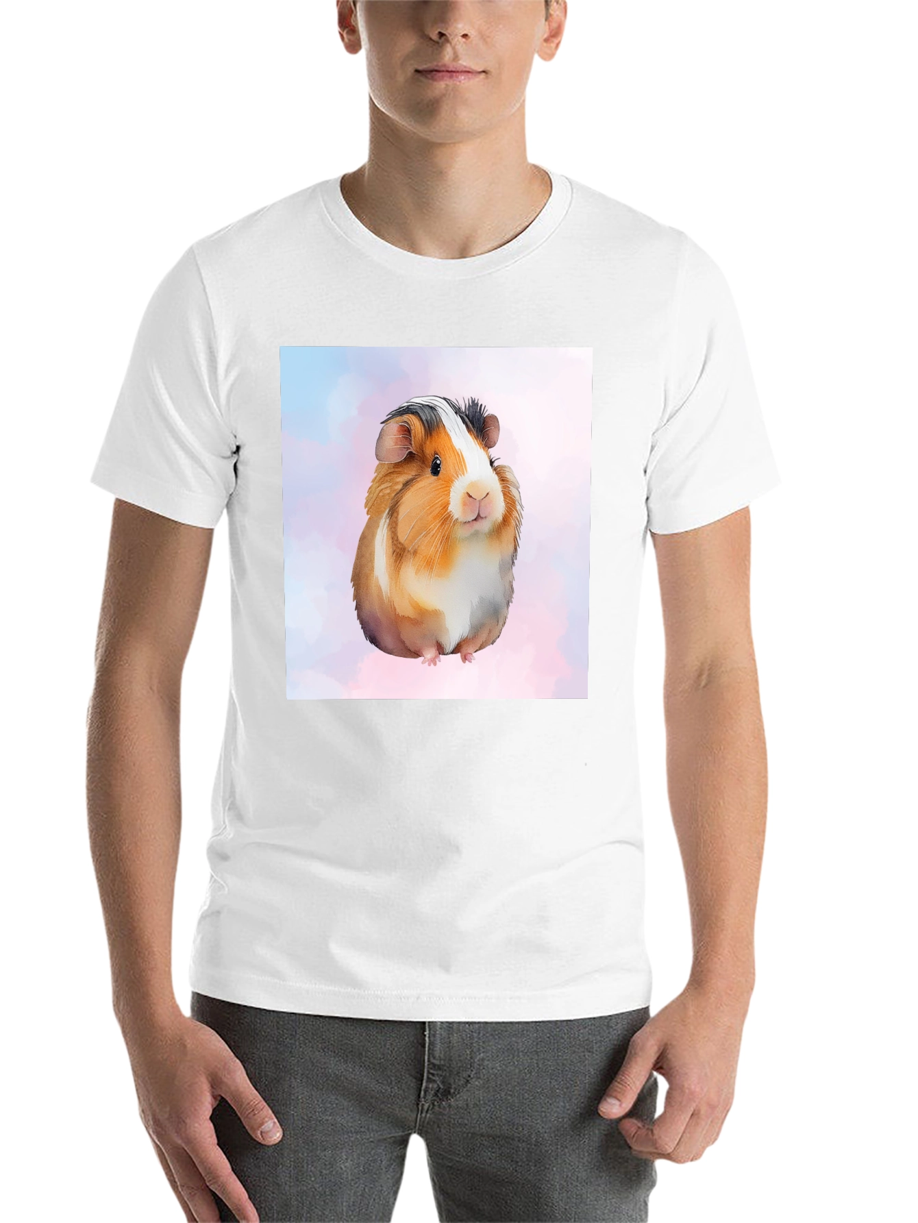 Black Guinea Pig Graphic Tee - Cute Pet Lover's Shirt view 14