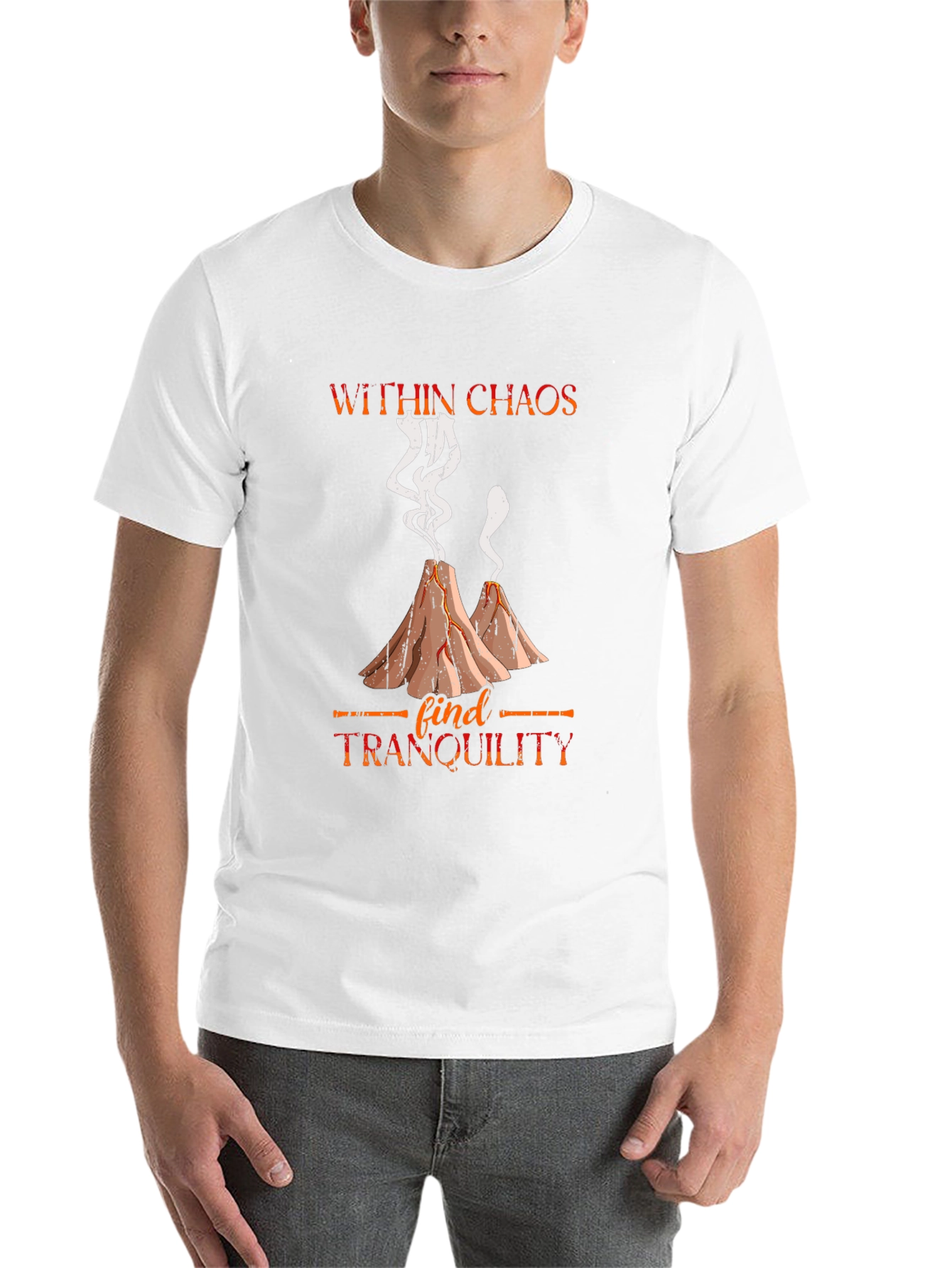 Black Within Chaos Tranquility Graphic Tee view 14