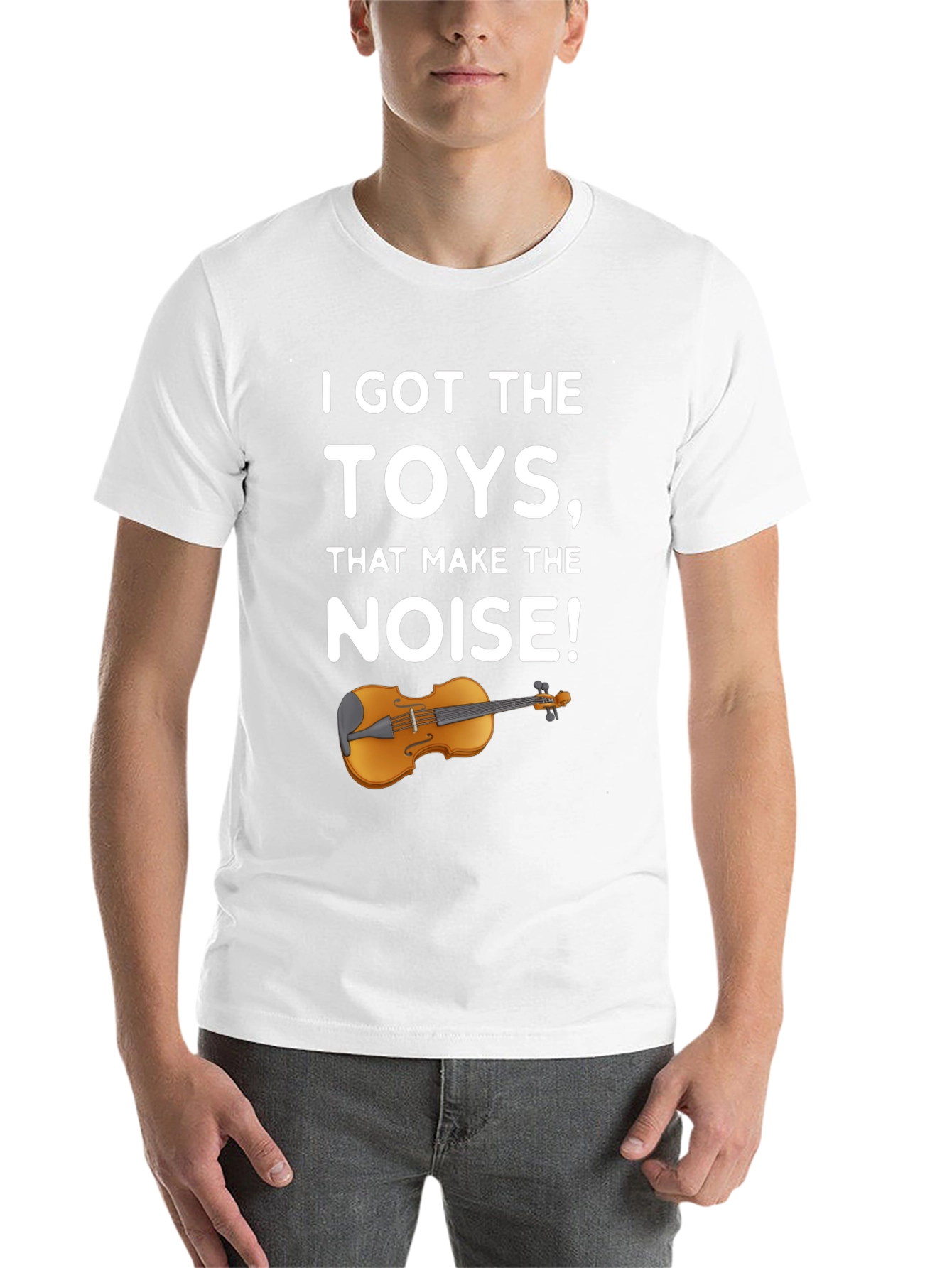 Black I Got The Toys Violin Black T-Shirt view 14