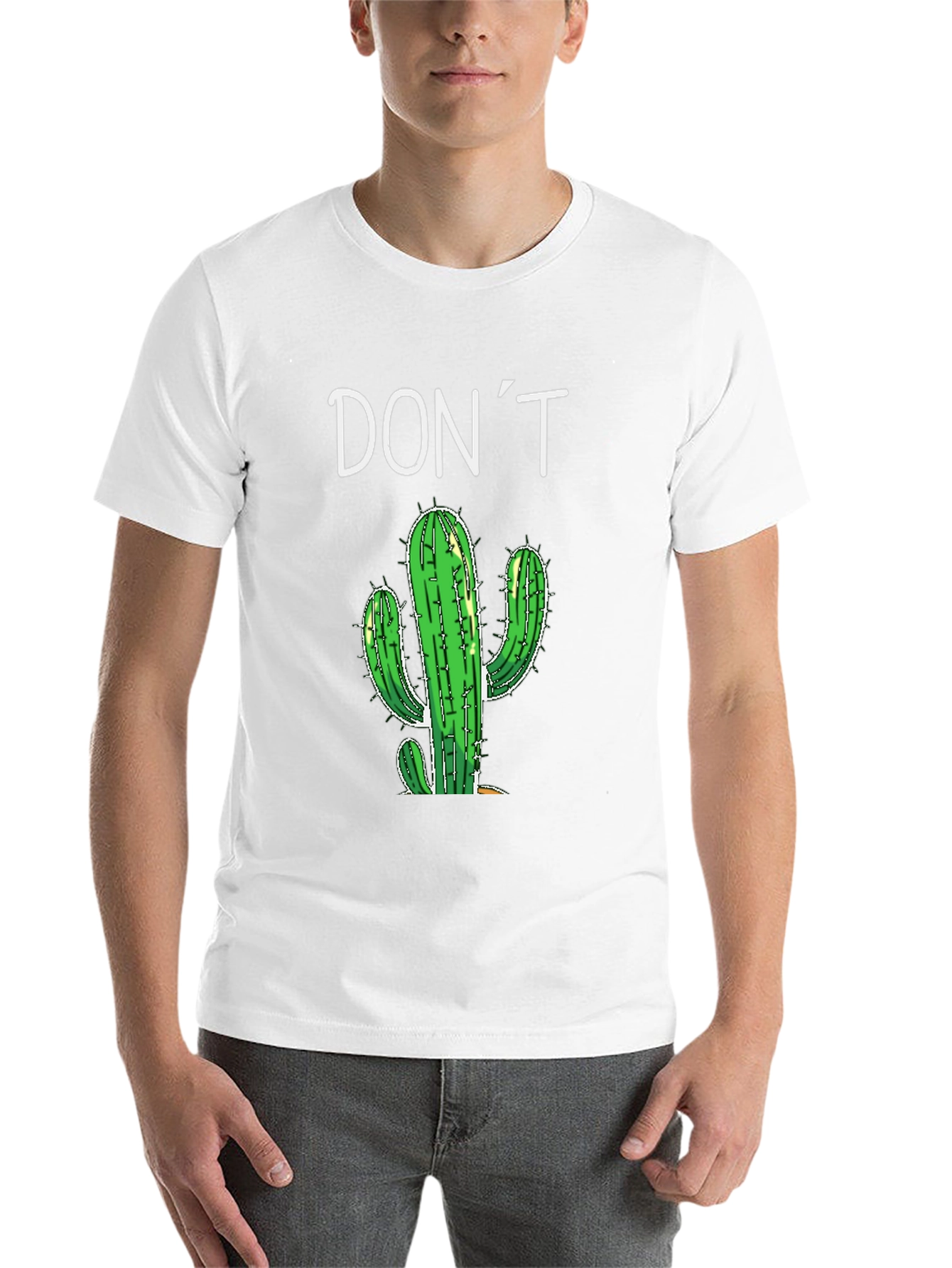 Black Don't Prick Me Cactus Graphic Tee - Unisex view 14