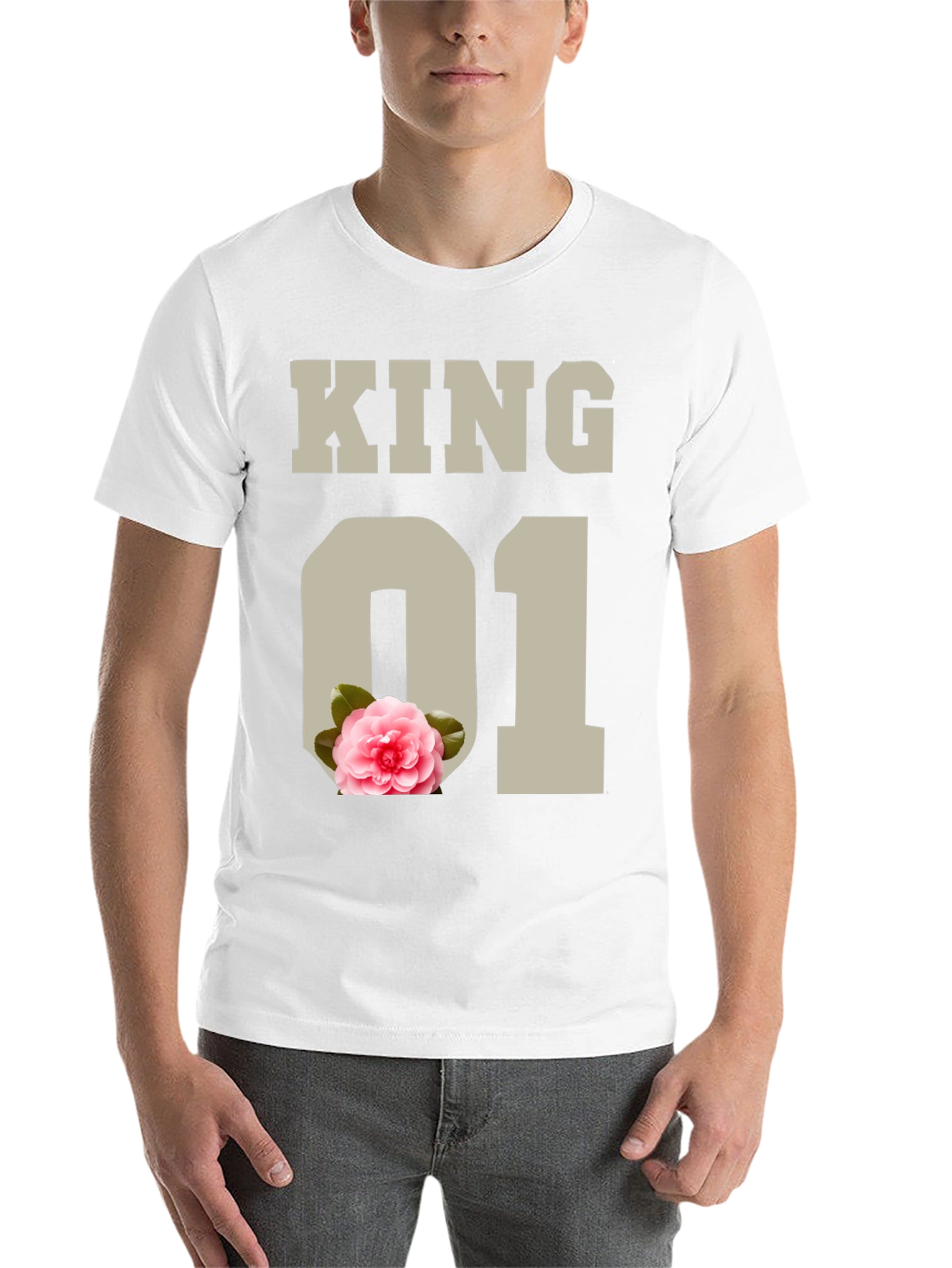 Black King 01 Floral Graphic Tee view 14