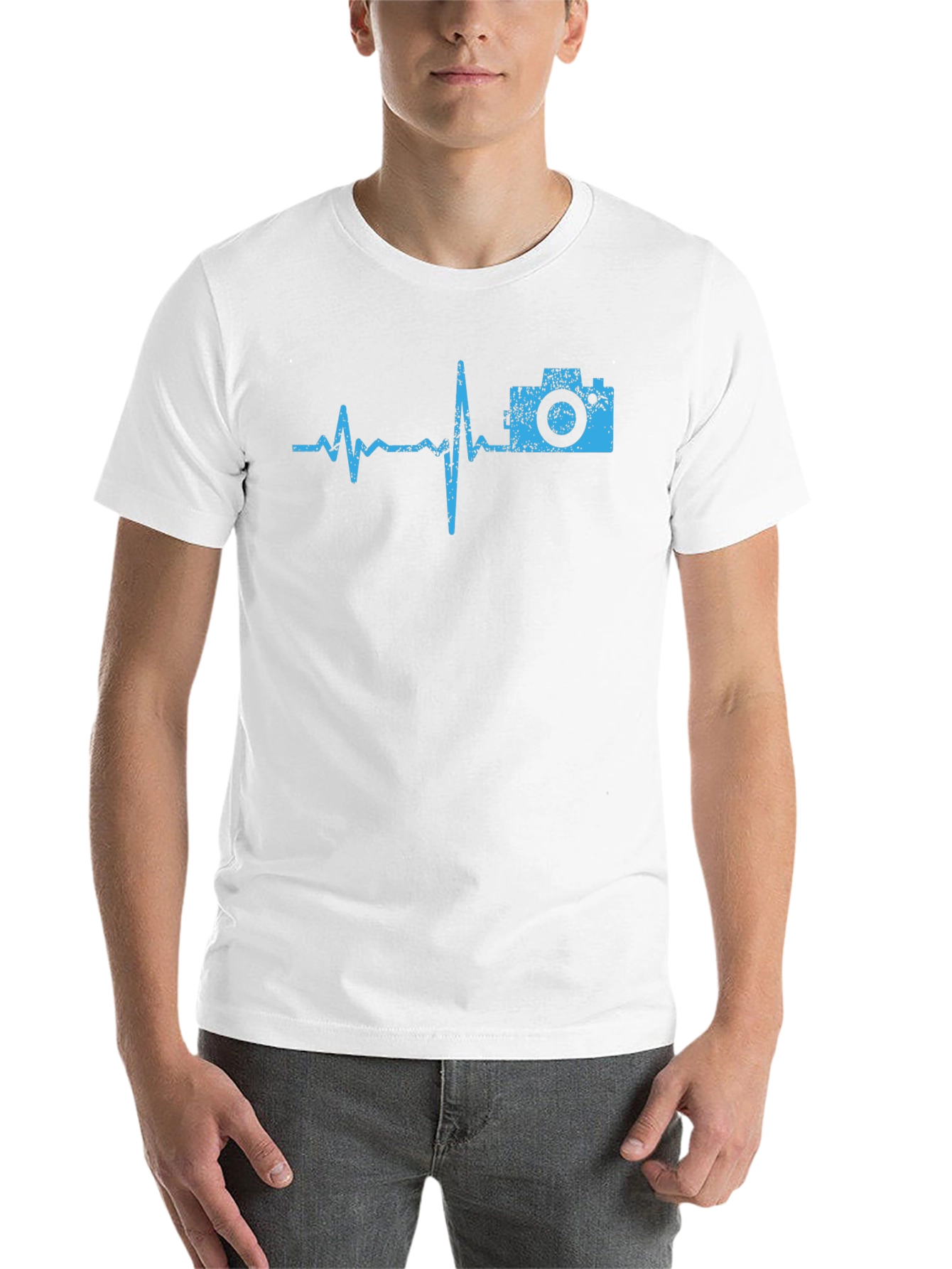 Camera Heartbeat Graphic Tee - Photographer's Essential - 14