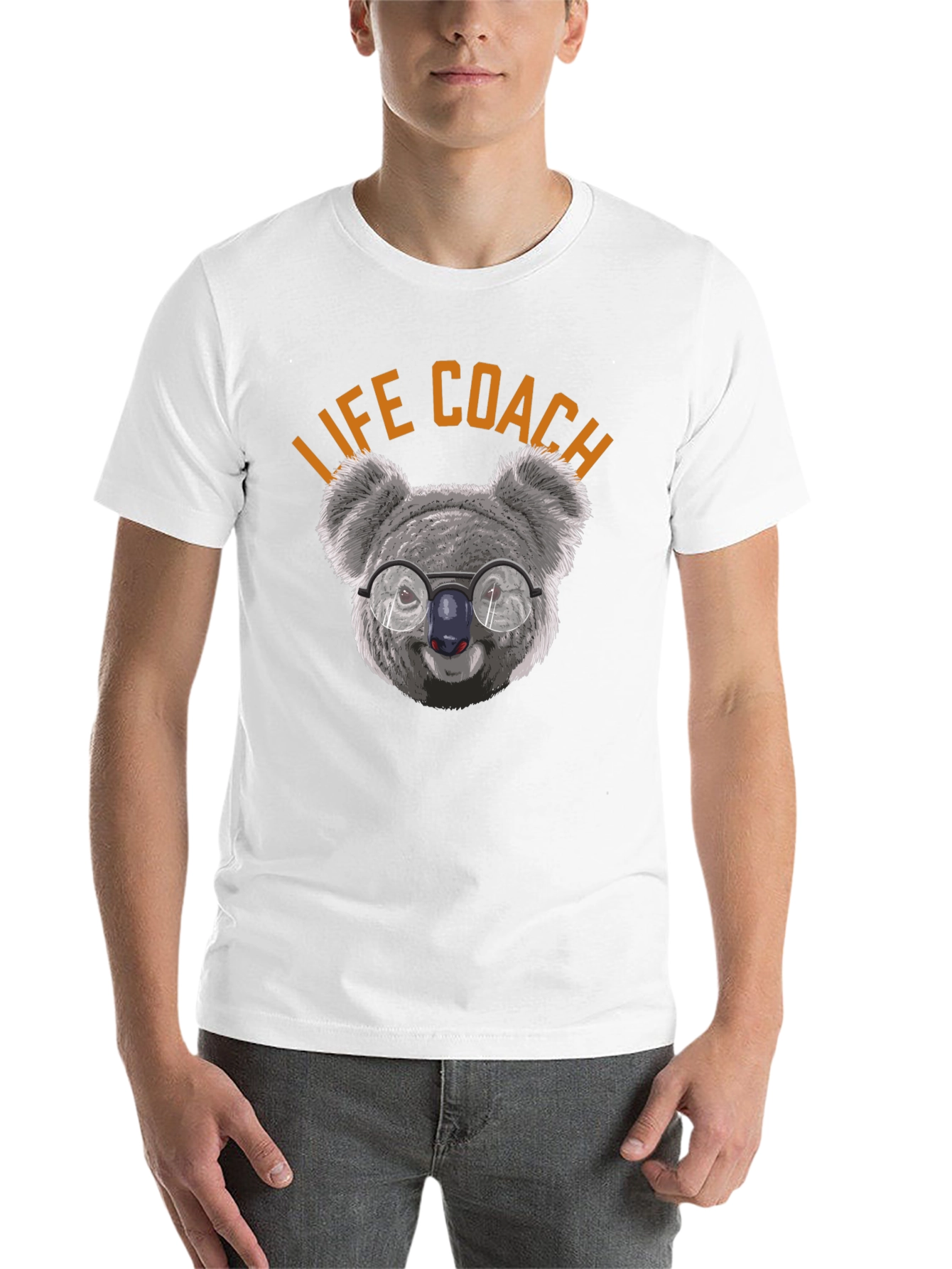 Black Life Coach Koala T-Shirt - Funny Animal Tee view 14