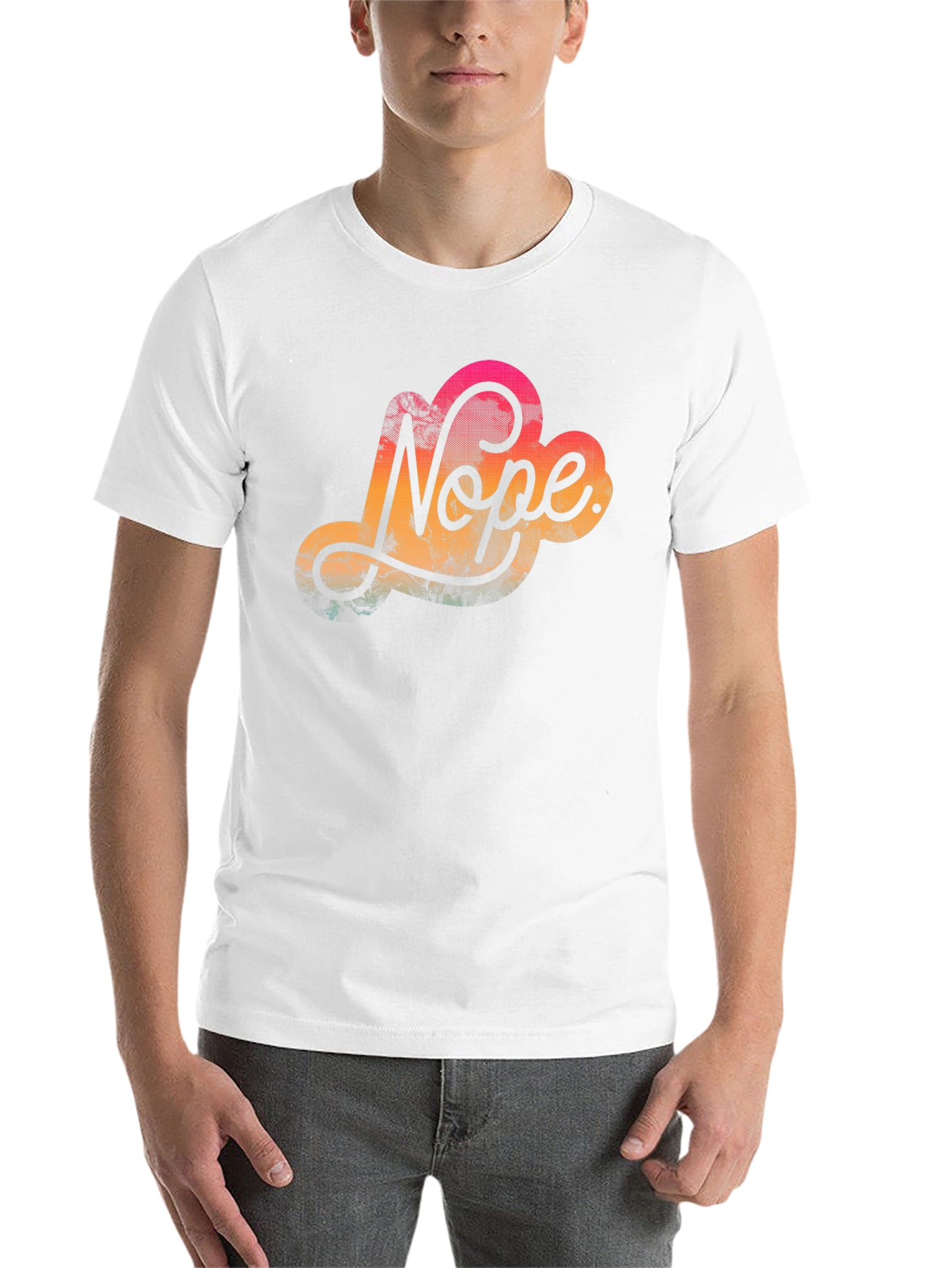 Black Nope Graphic Tee - Casual Black T-Shirt view 14