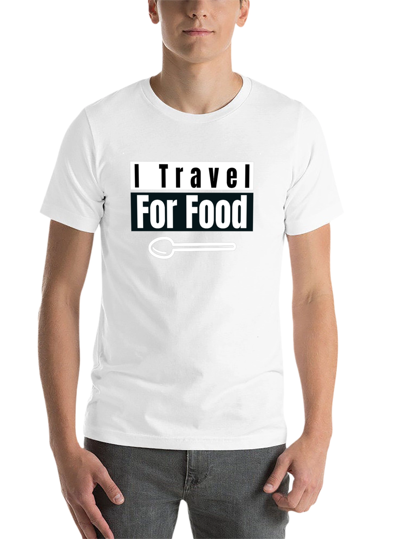 I Travel For Food T-Shirt - Graphic Tee - 14