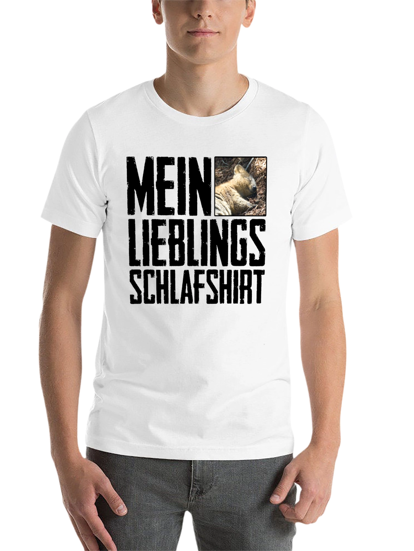 Black Mein Lieblings Schlafshirt - Novelty Graphic T-Shirt view 14