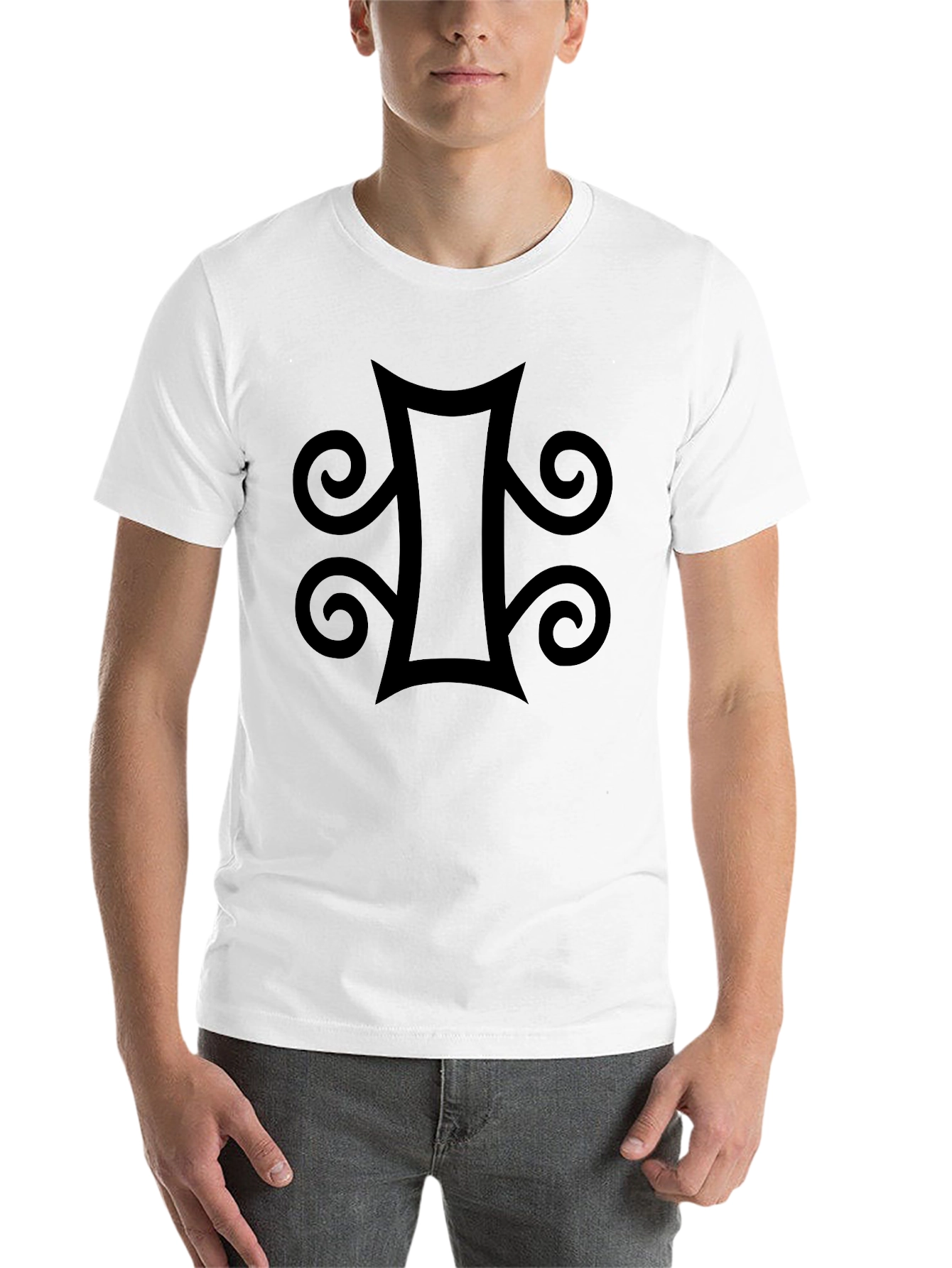 Black Adinkra Symbol T-Shirt view 14