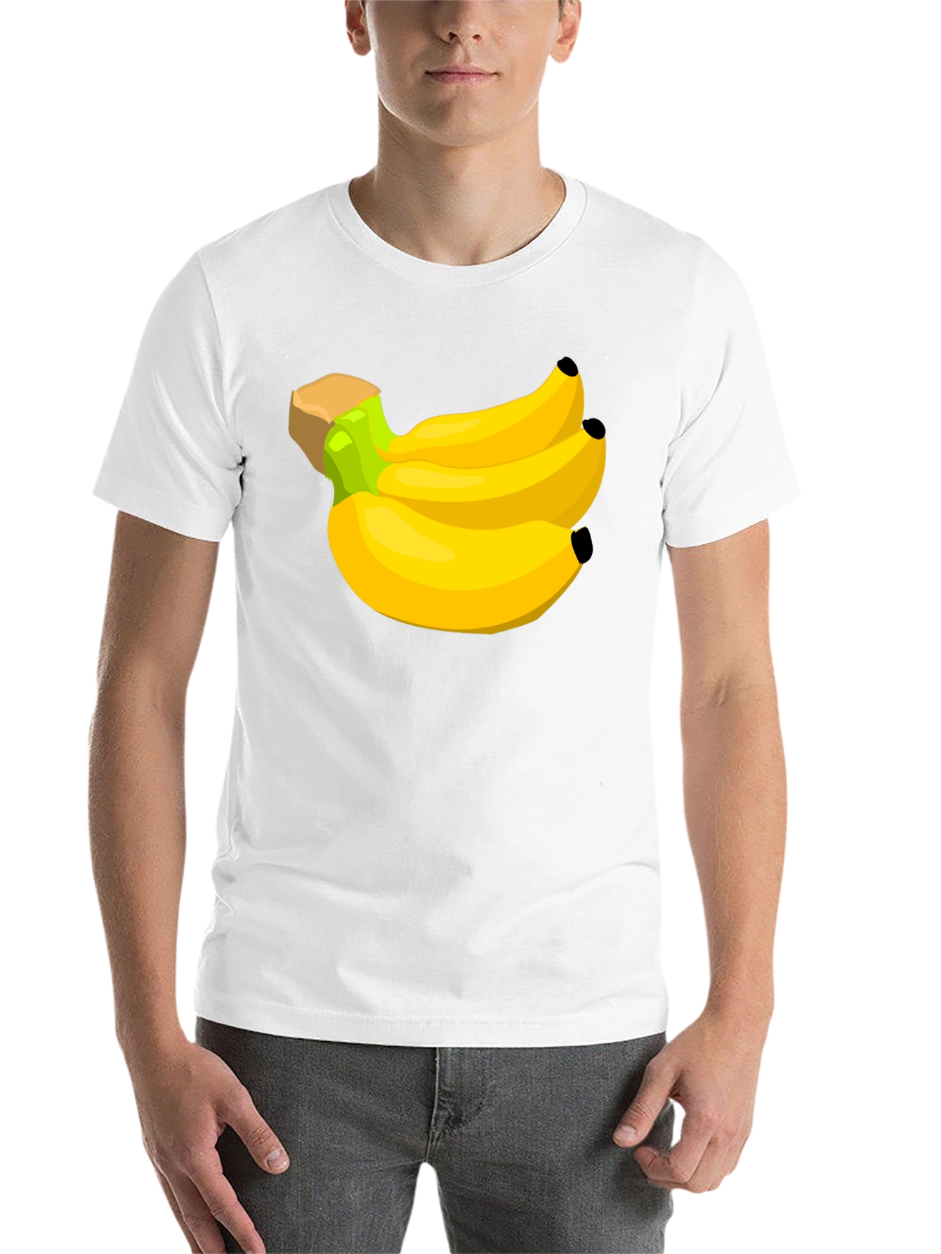 Black Banana Bunch Graphic Tee - Black Cotton T-Shirt view 14