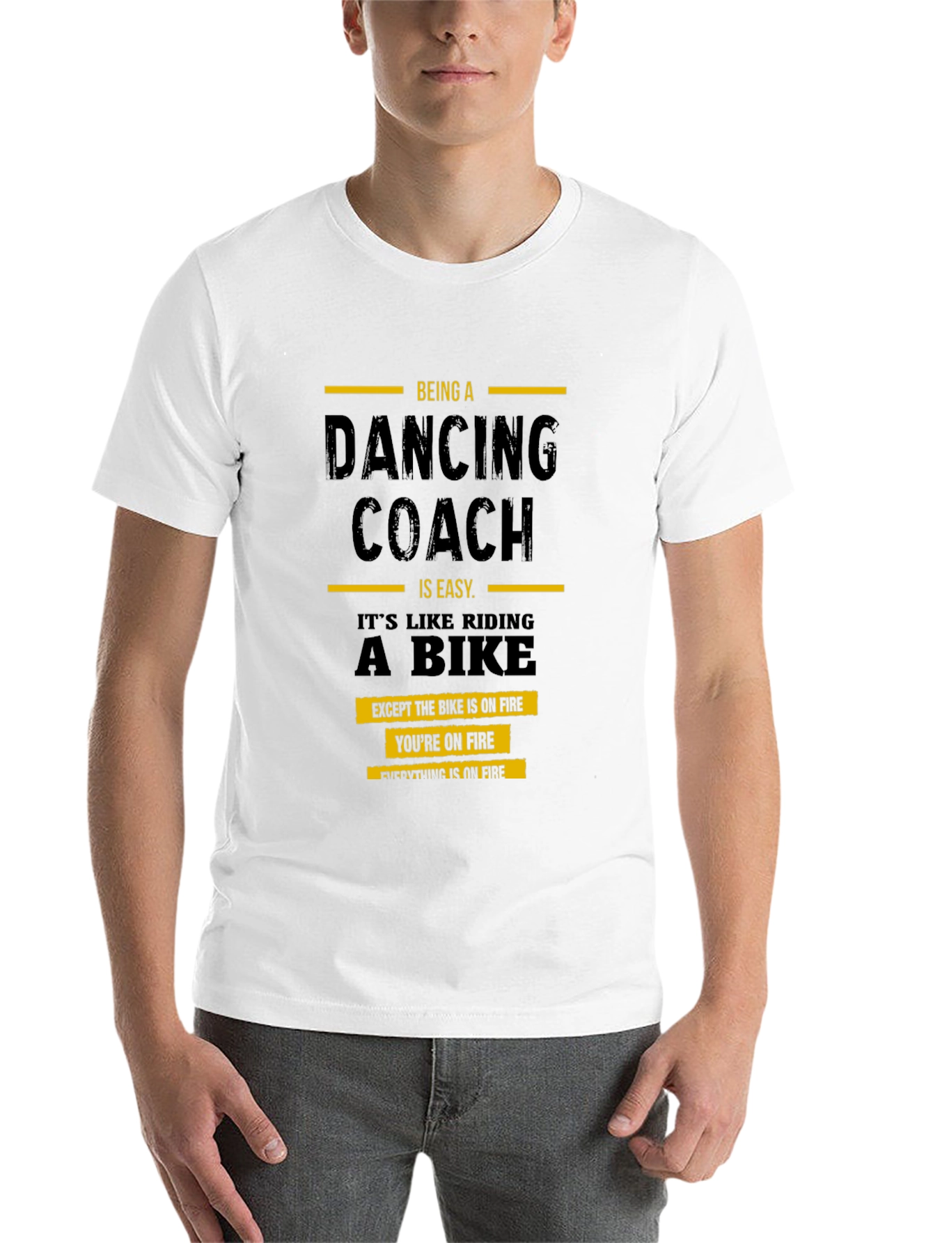Black Dancing Coach On Fire T-Shirt view 14