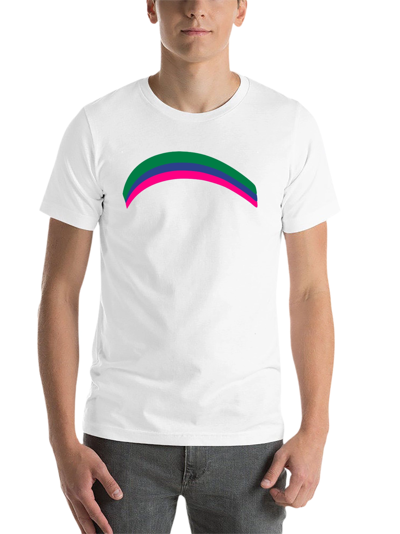 Black Rainbow Pride T-Shirt - Modern Graphic Tee view 14