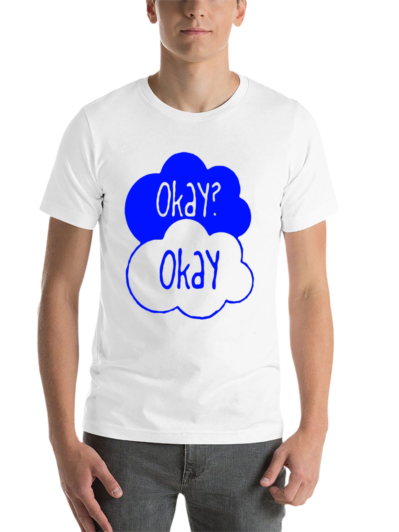 Black Okay? Okay Graphic Tee - Trendy Cloud Design view 14