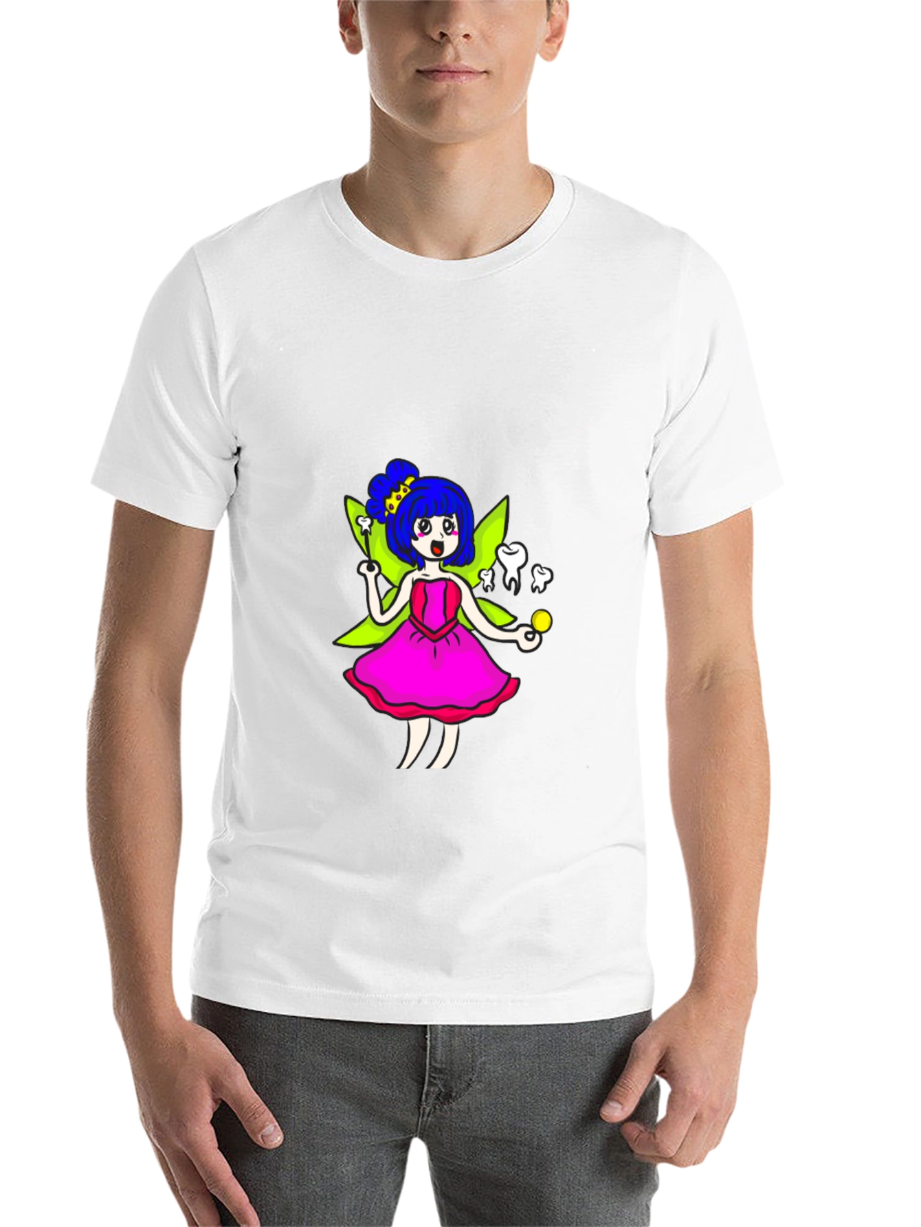 Tooth Fairy T-Shirt - Whimsical Cartoon Graphic Tee - 14