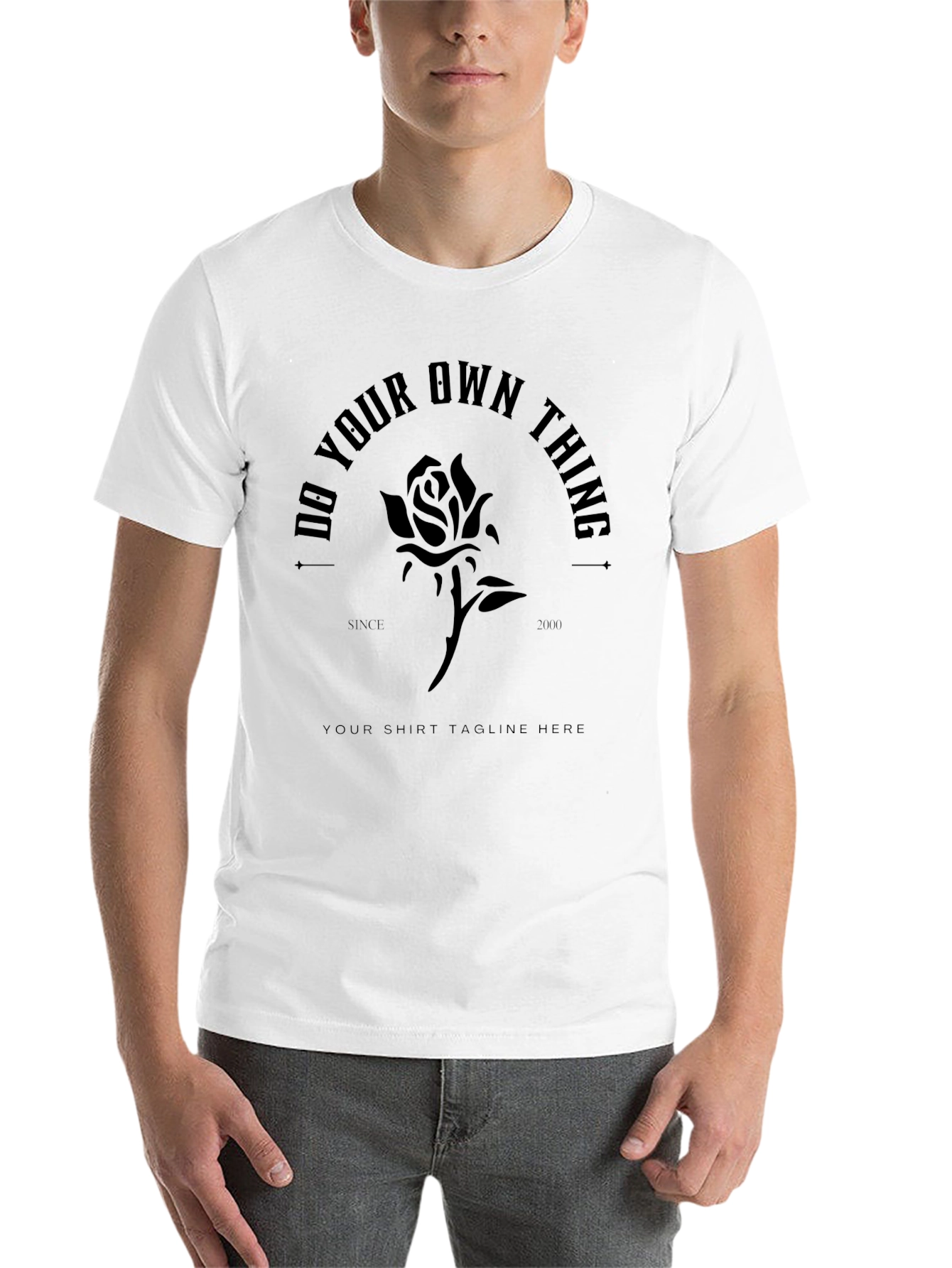Do Your Own Thing Rose Graphic Tee - 14