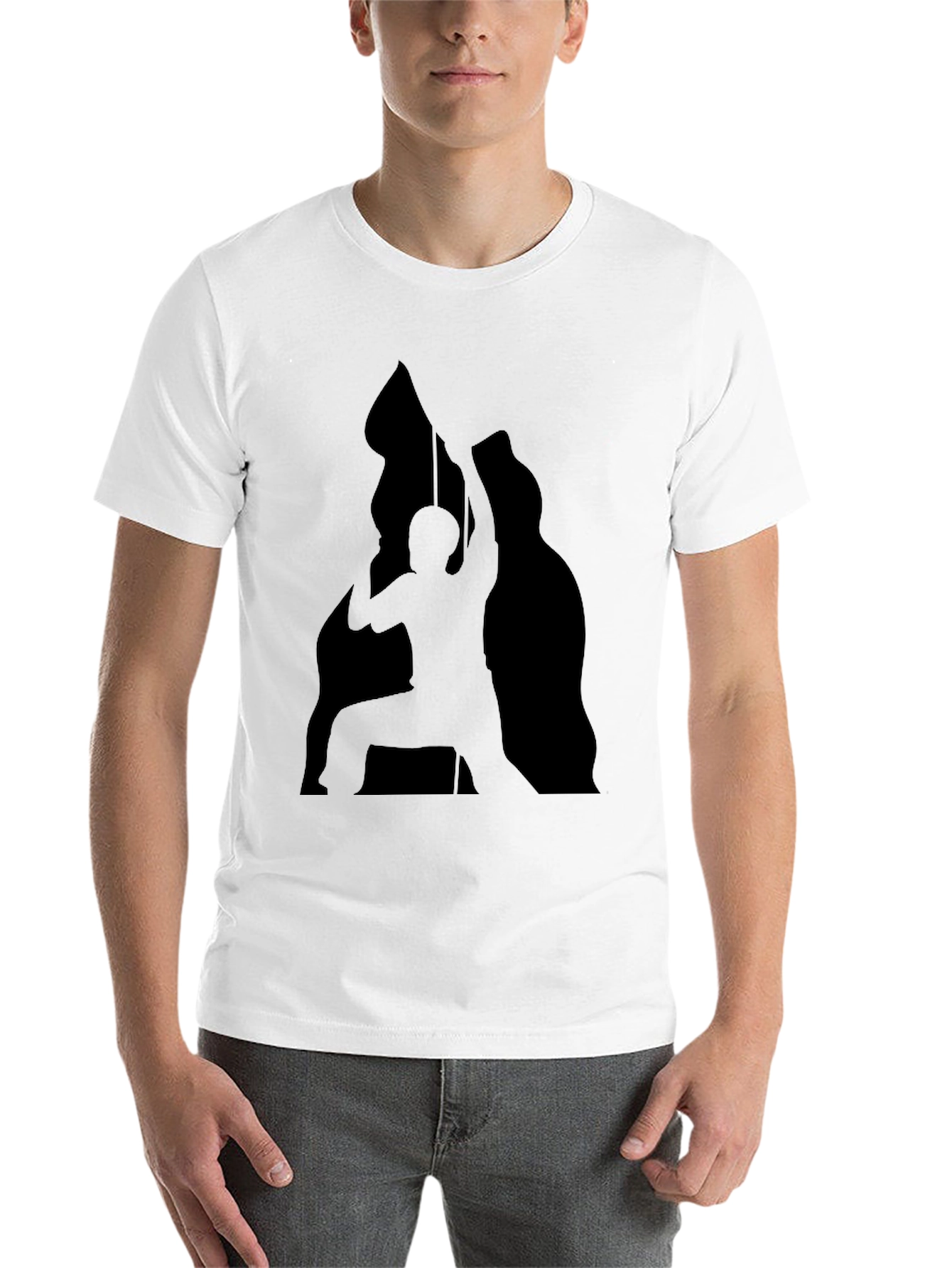 Black Silhouette Climber Black T-Shirt view 14