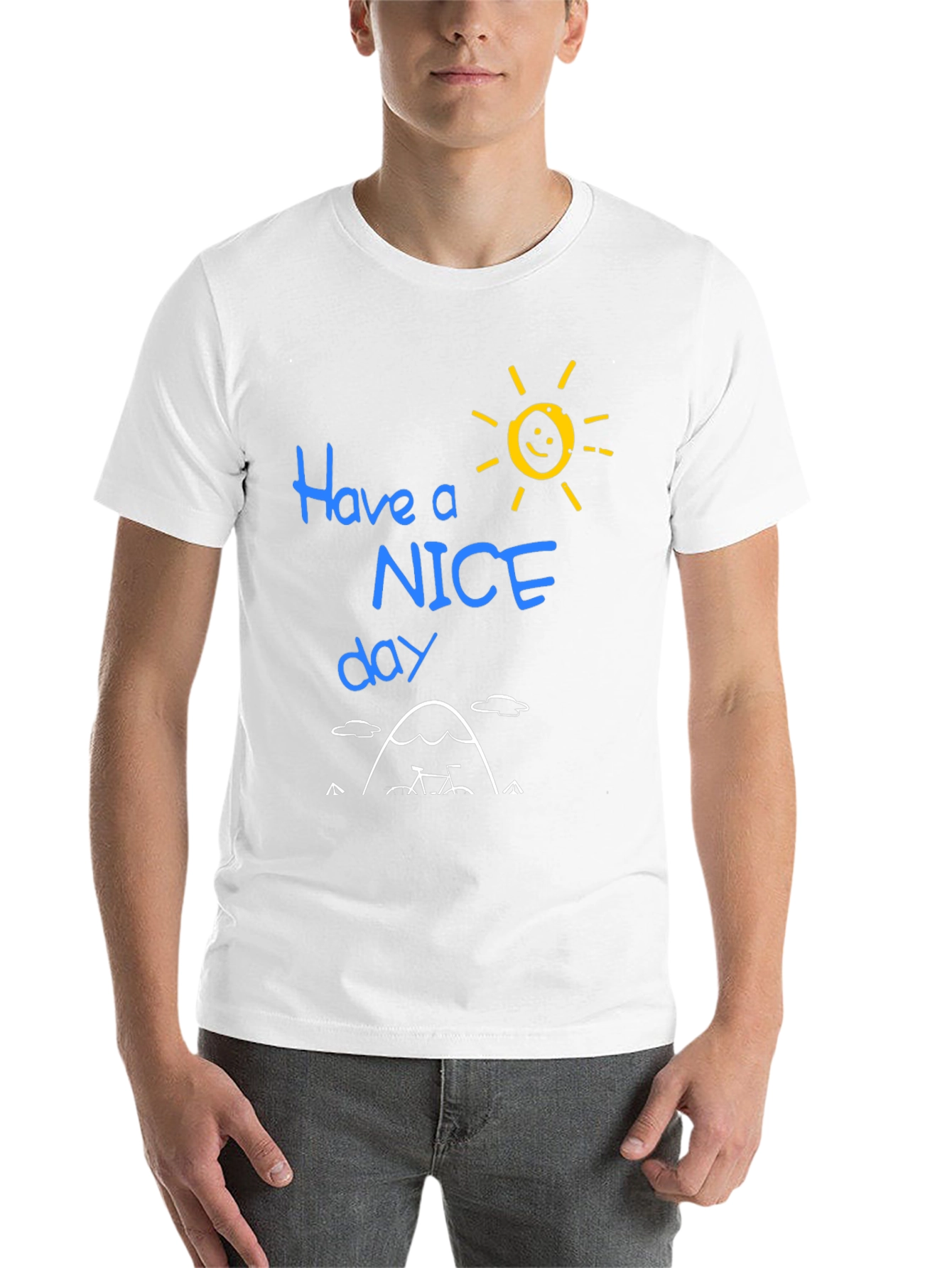 Black Have a Nice Day Graphic T-Shirt view 14
