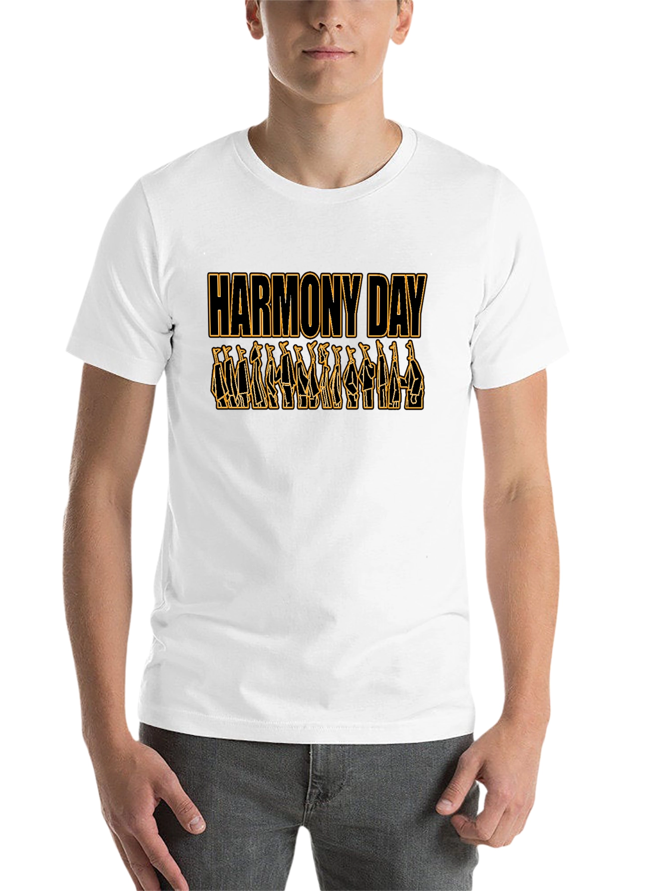 Black Harmony Day Black T-Shirt view 14