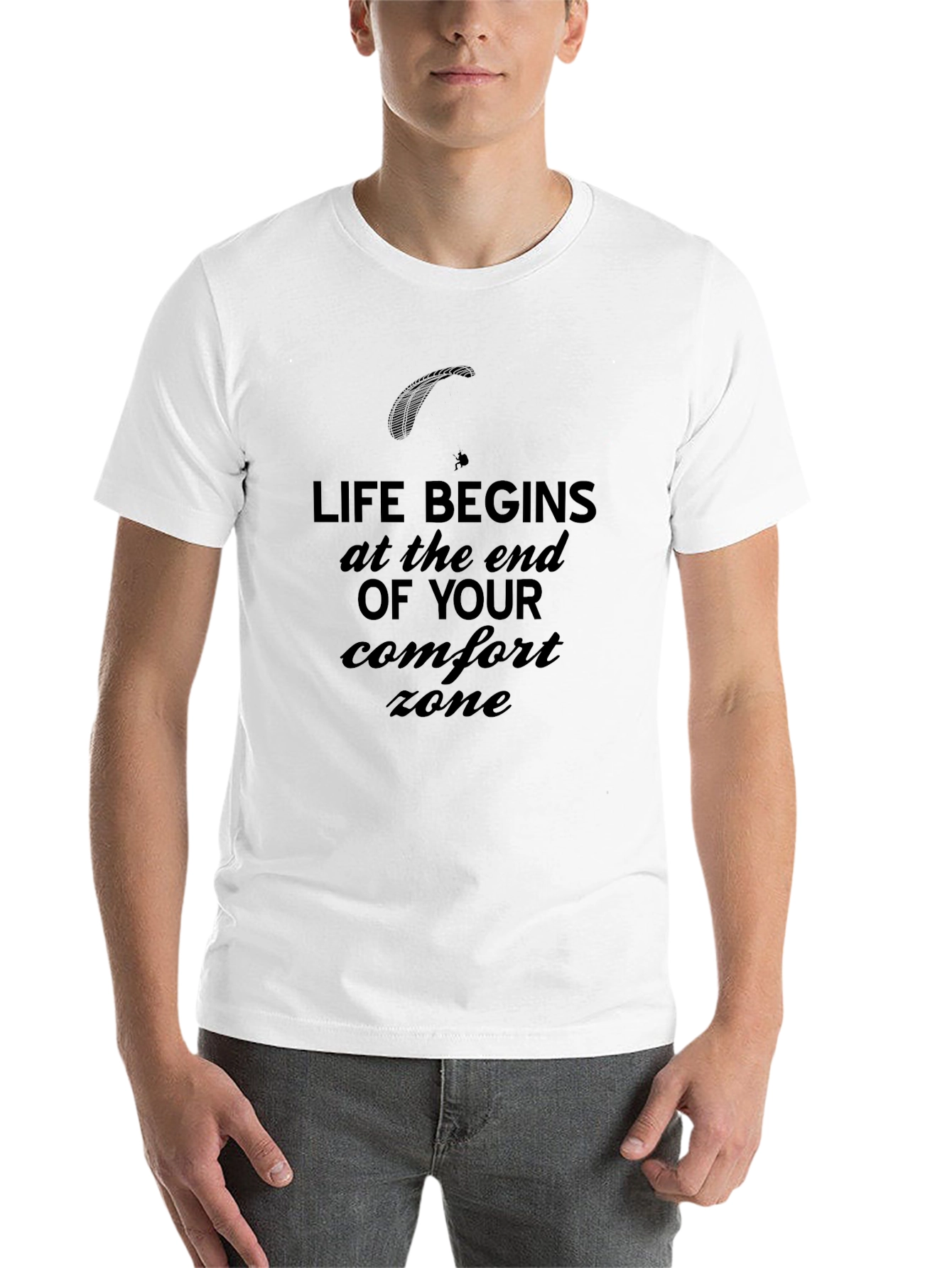 Black Life Begins at the End of Your Comfort Zone T-Shirt view 14