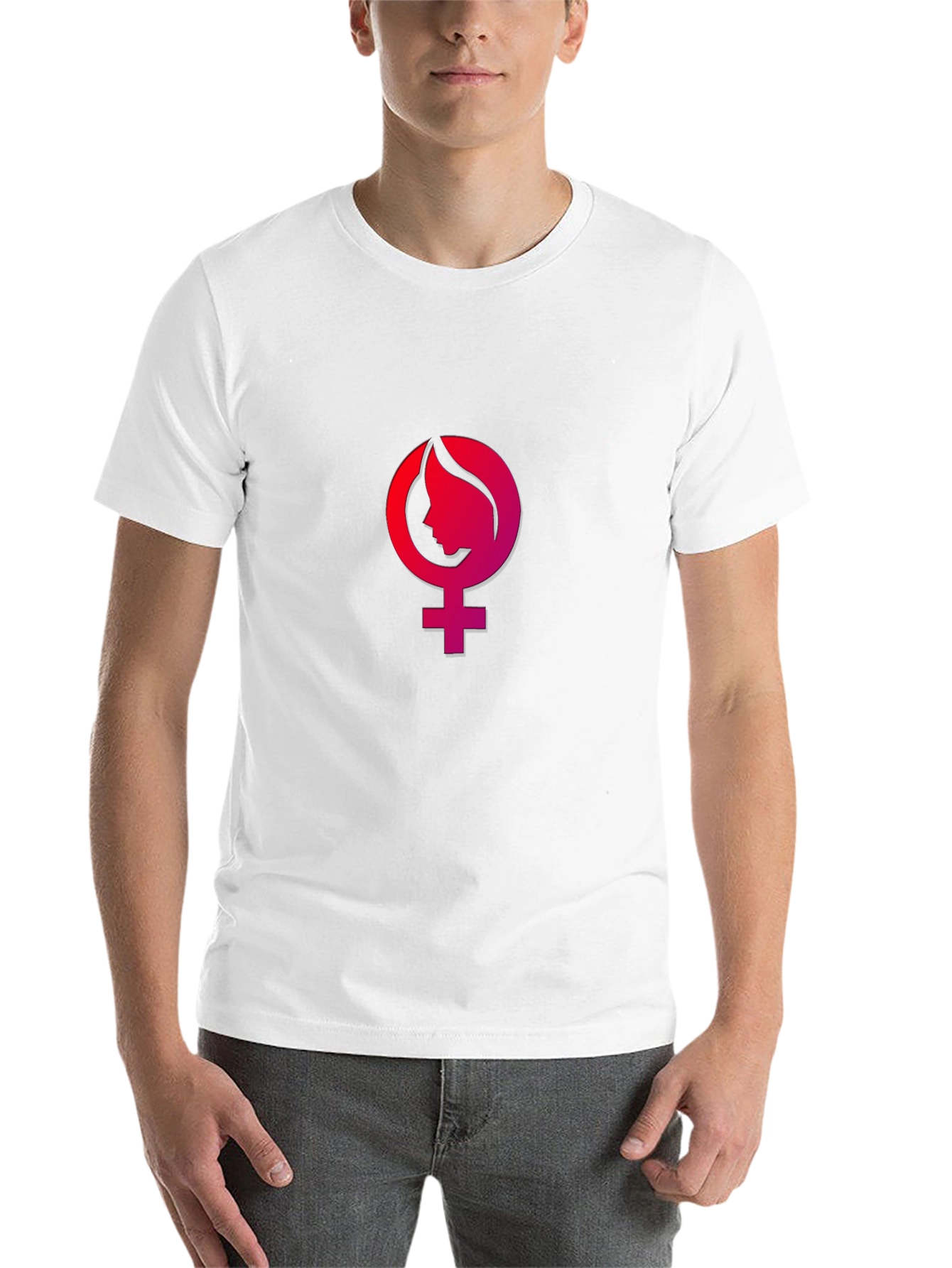 Black Feminist Venus Symbol T-Shirt - Stylish Black Tee view 14