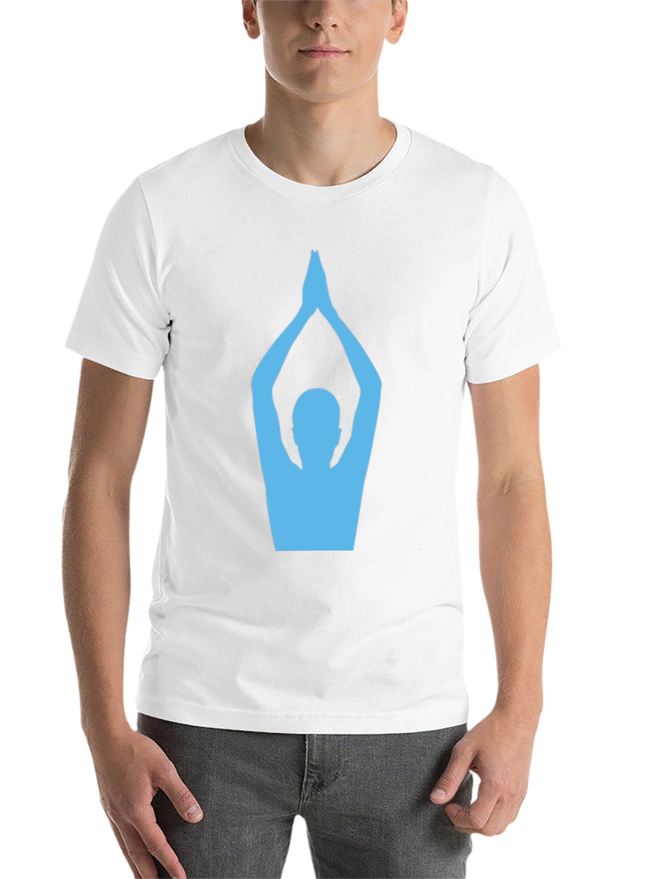 Black Yoga Pose Graphic T-Shirt view 14