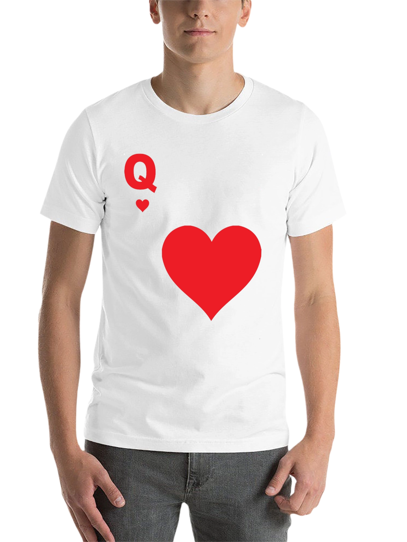 Black Queen of Hearts Black T-Shirt view 14