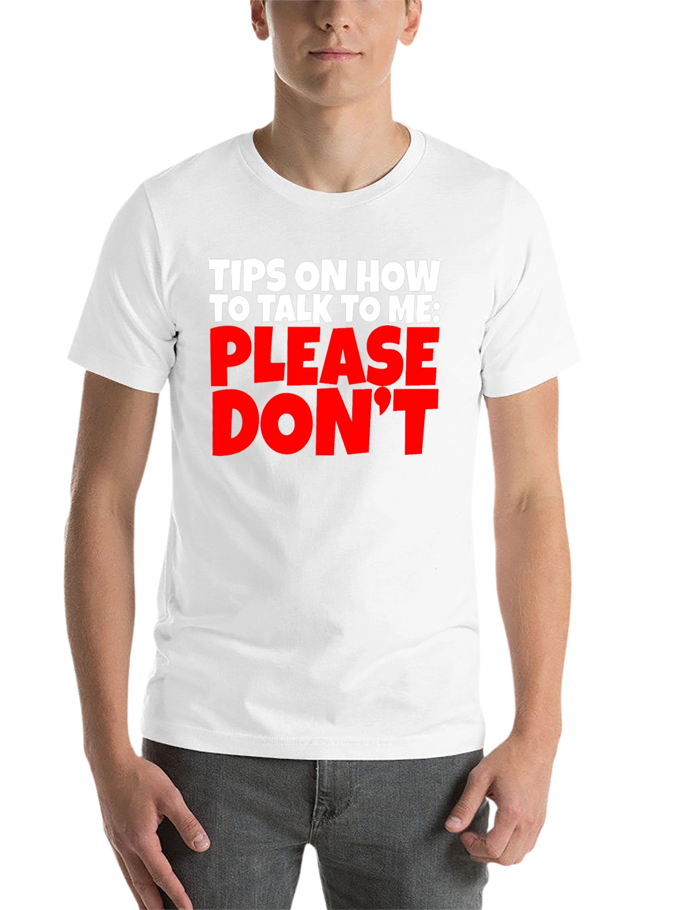 Black Funny Sarcastic Graphic T-Shirt - Please Don't Talk To Me view 14