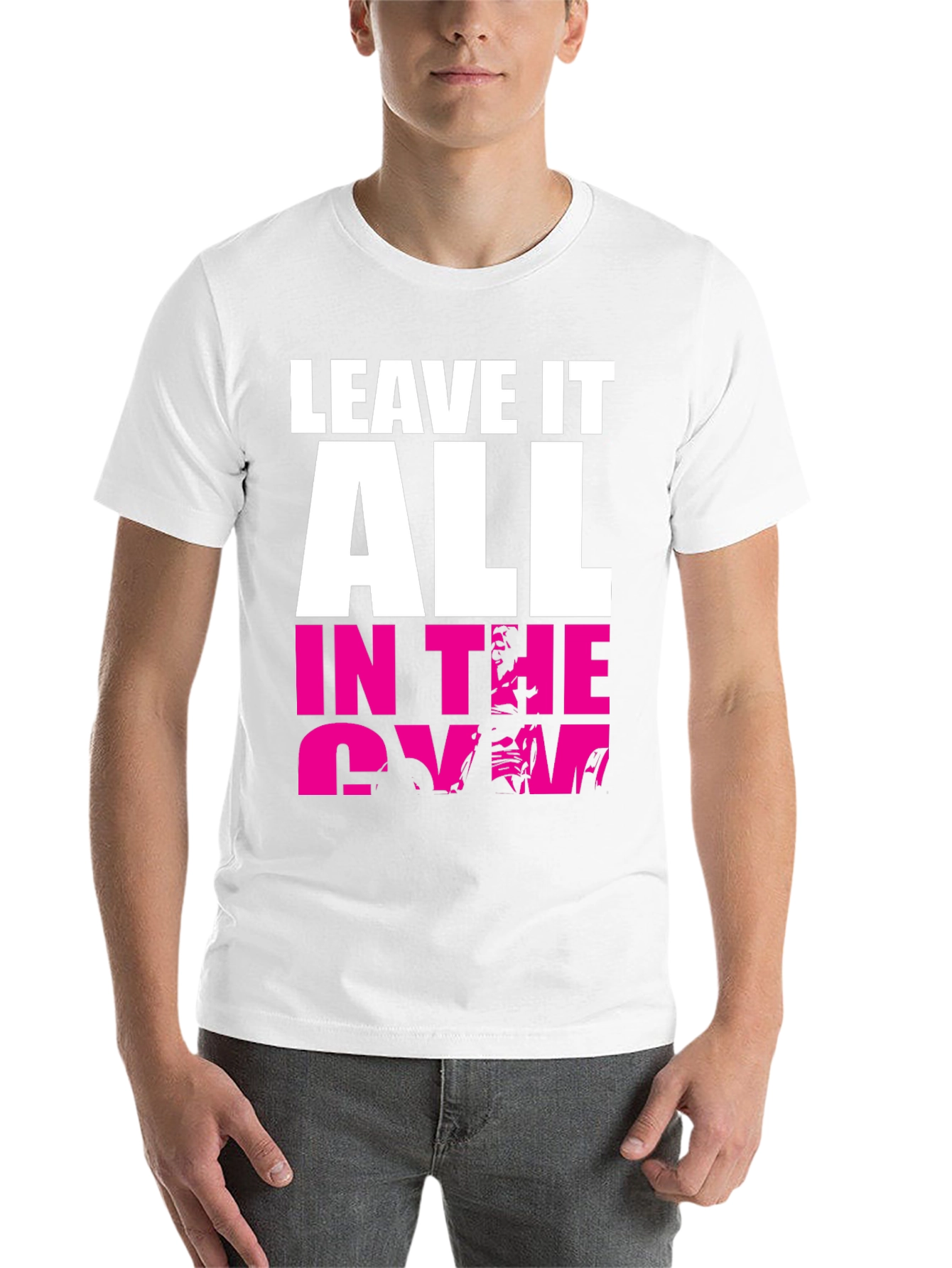Black Leave It All In The Gym Graphic T-Shirt view 14