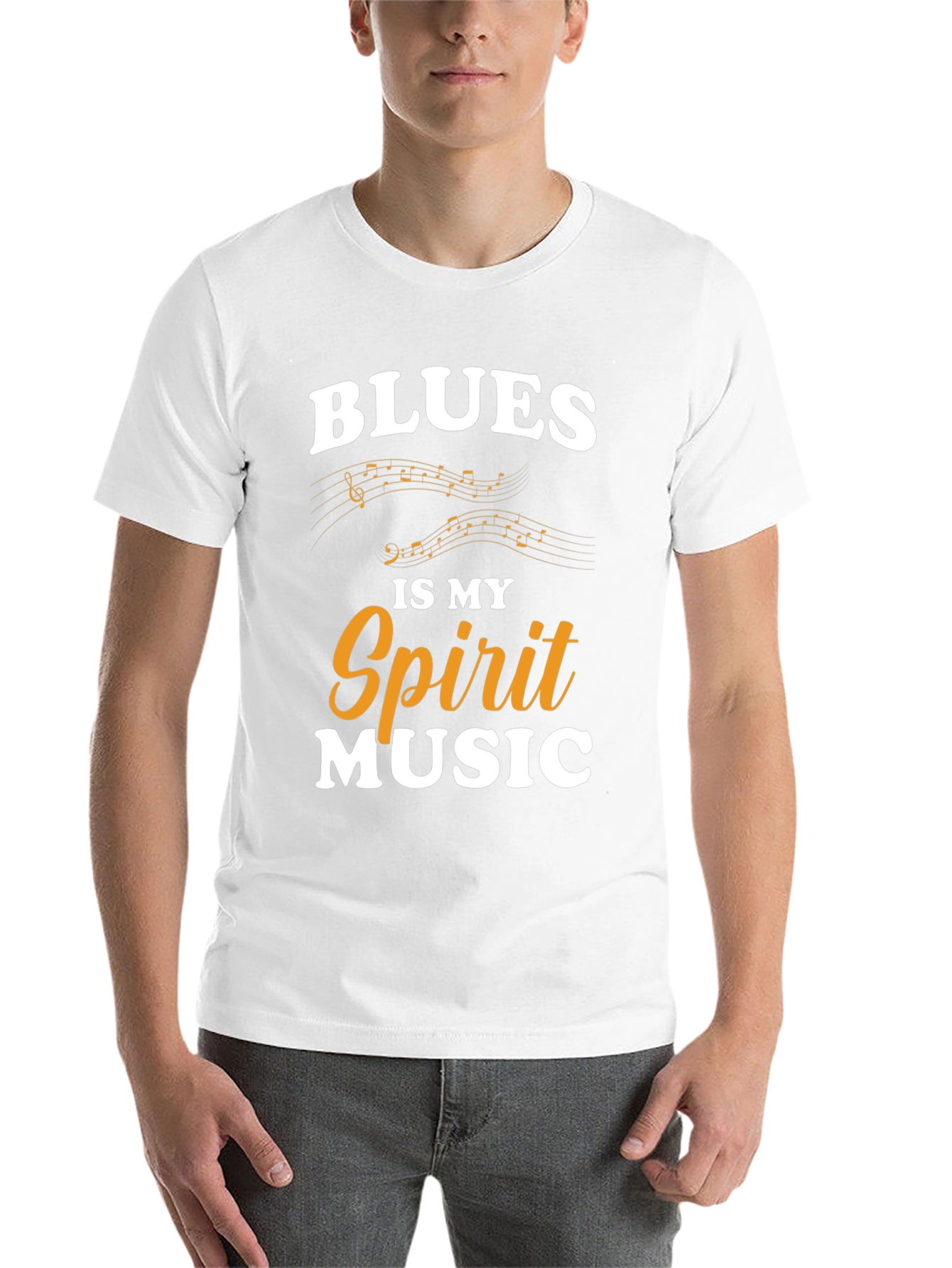 Black Blues Is My Spirit Music Graphic T-Shirt view 14