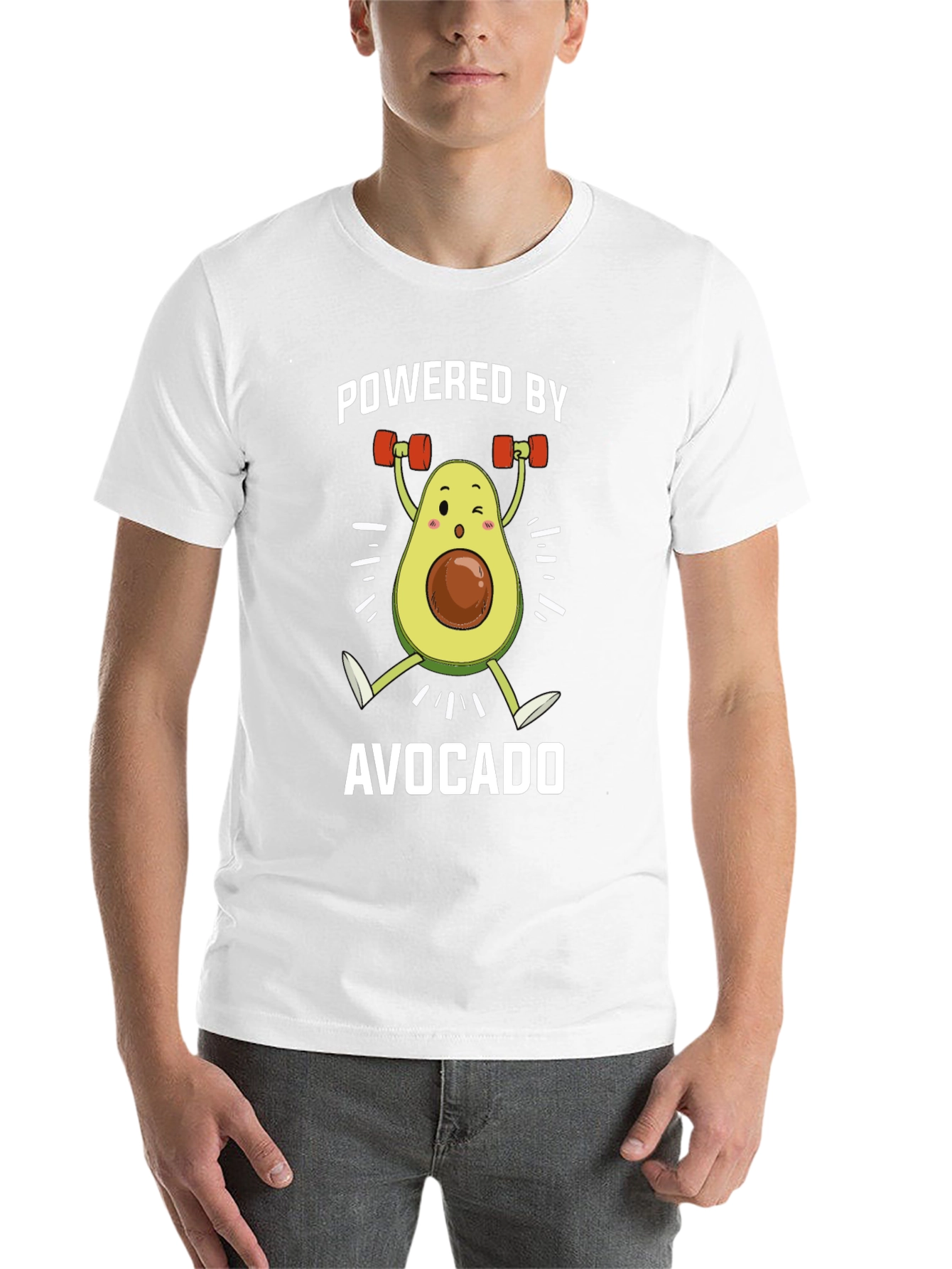 Black Powered by Avocado Black T-Shirt view 14
