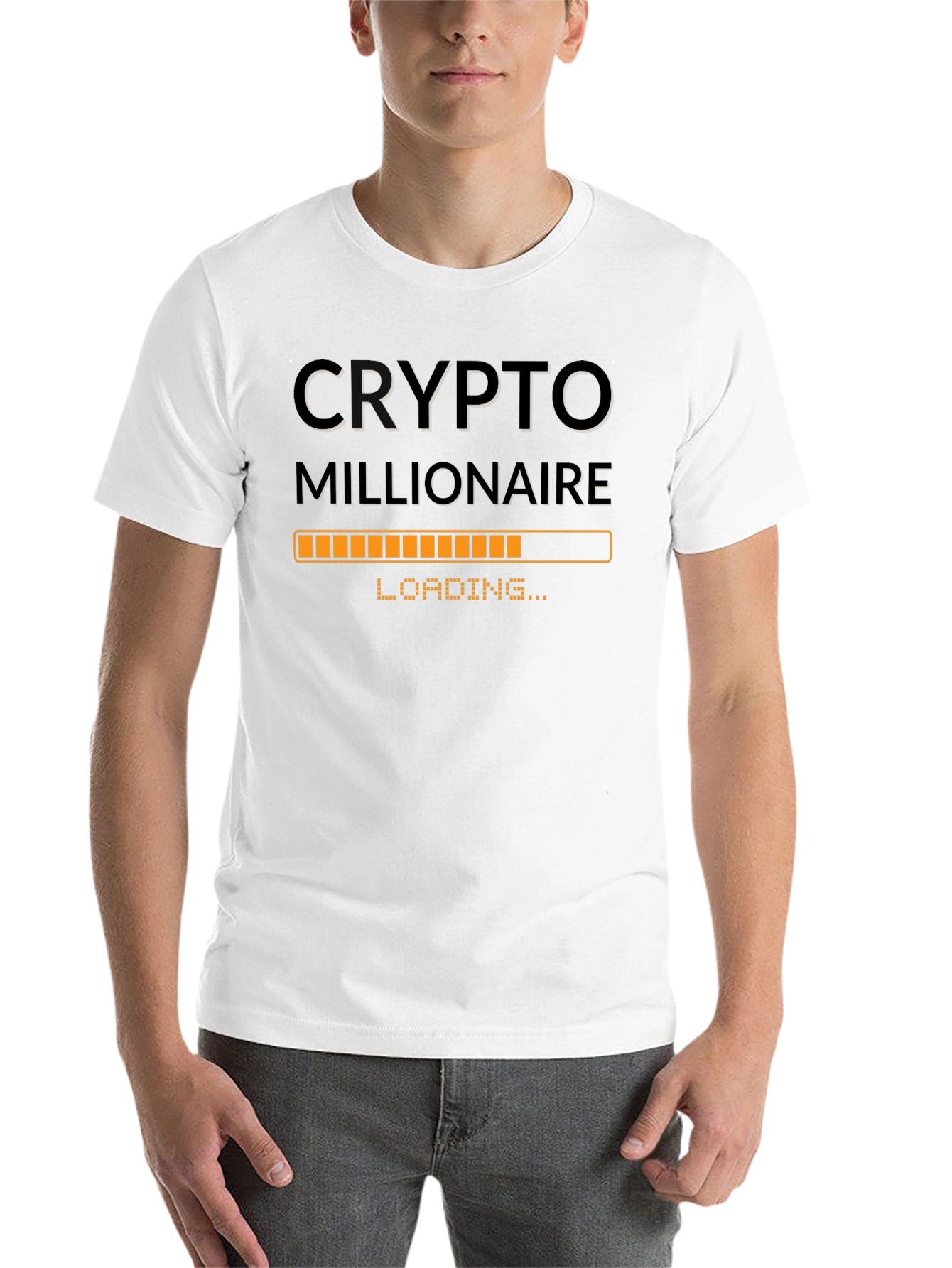 Black Crypto Millionaire Loading T-Shirt - Black view 14
