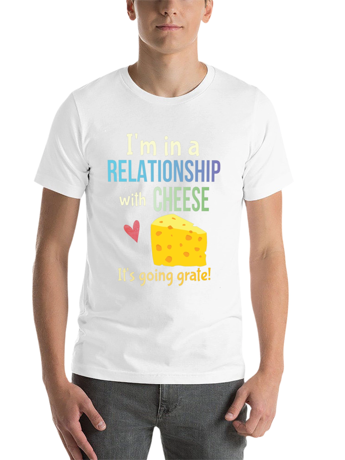 Black Cheese Lover T-Shirt: Relationship with Cheese view 14
