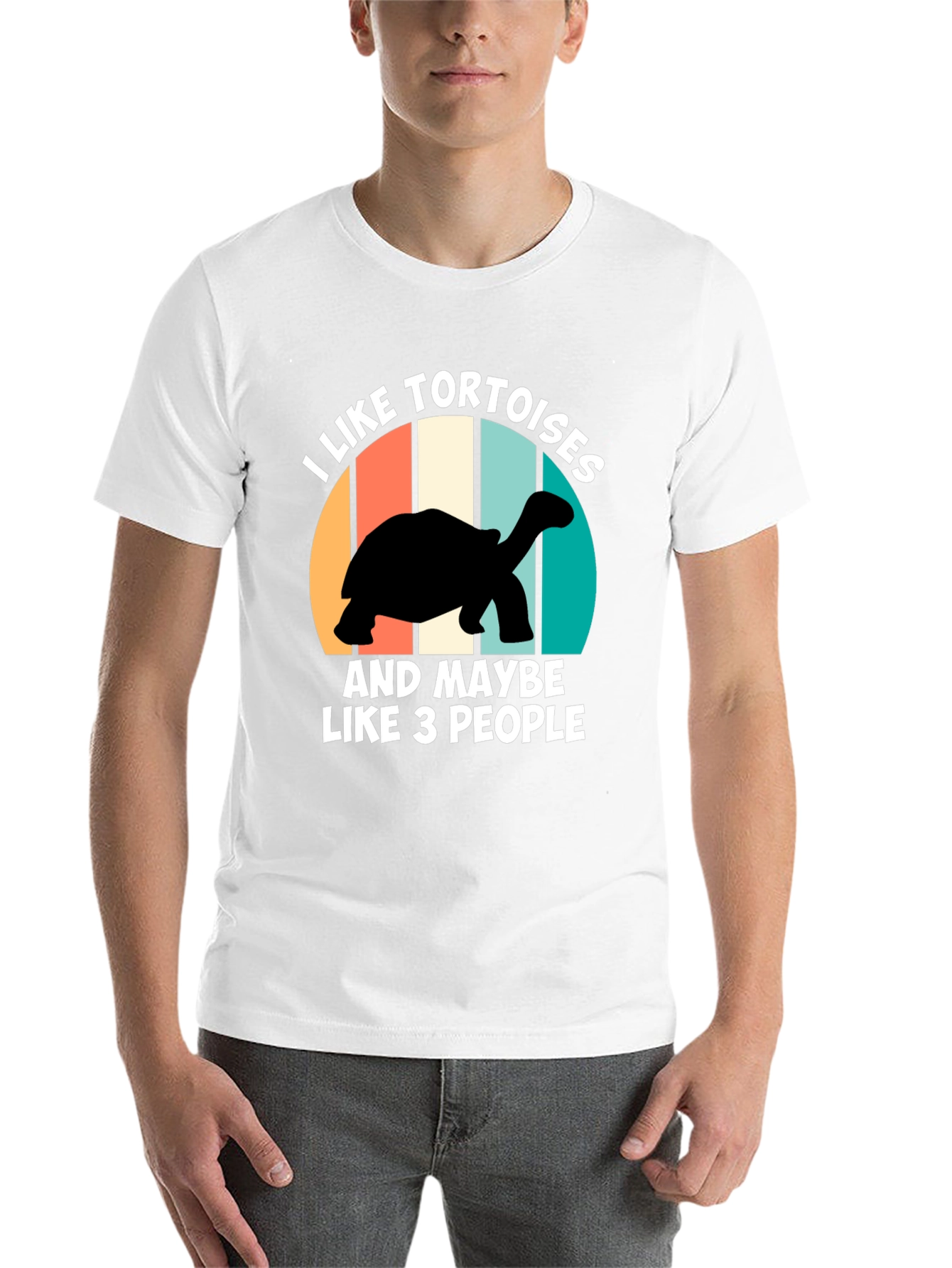 Black I Like Tortoises T-Shirt Black view 14