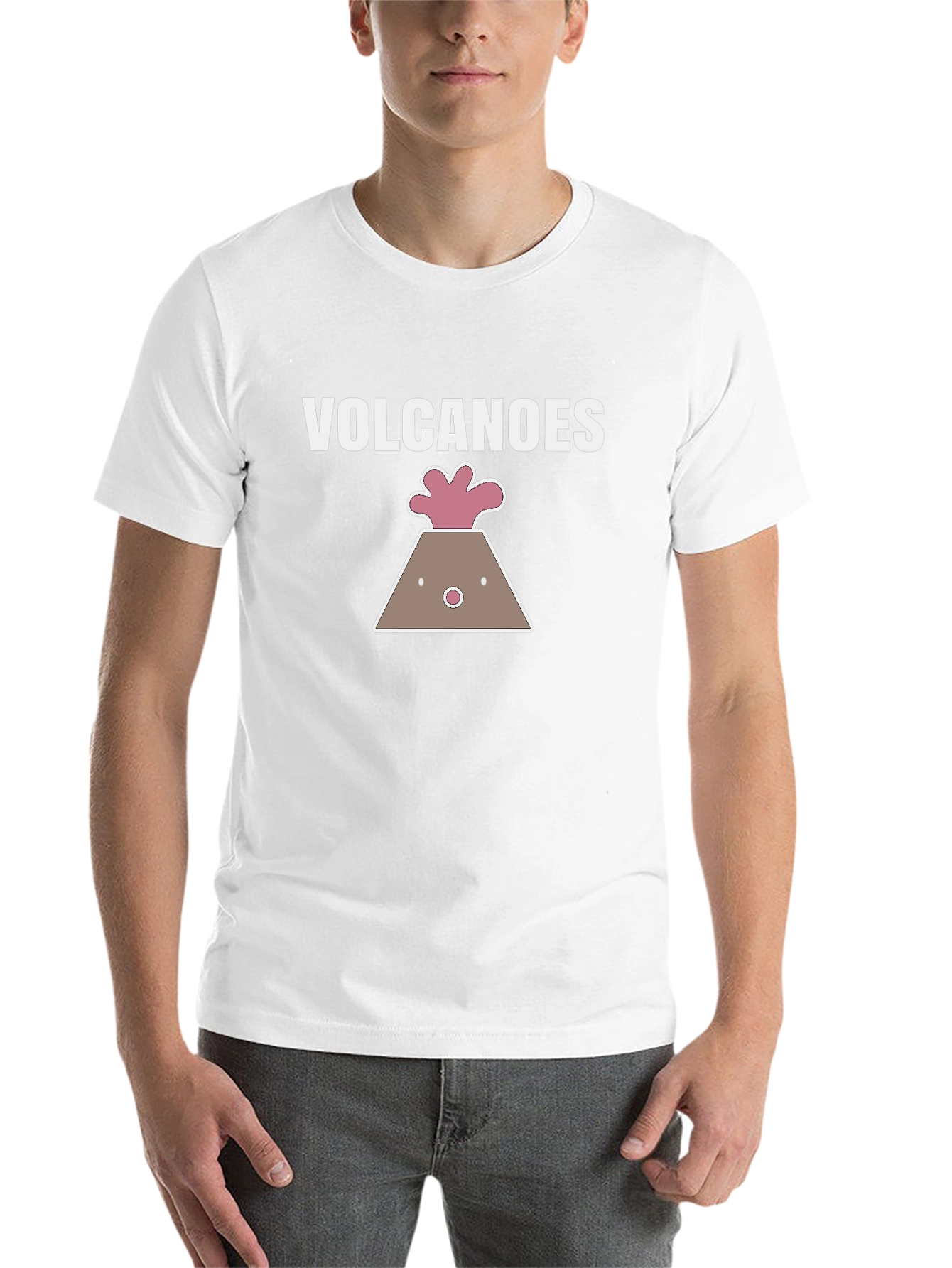 Black Volcanoes Graphic T-Shirt Funny Design Tee view 14