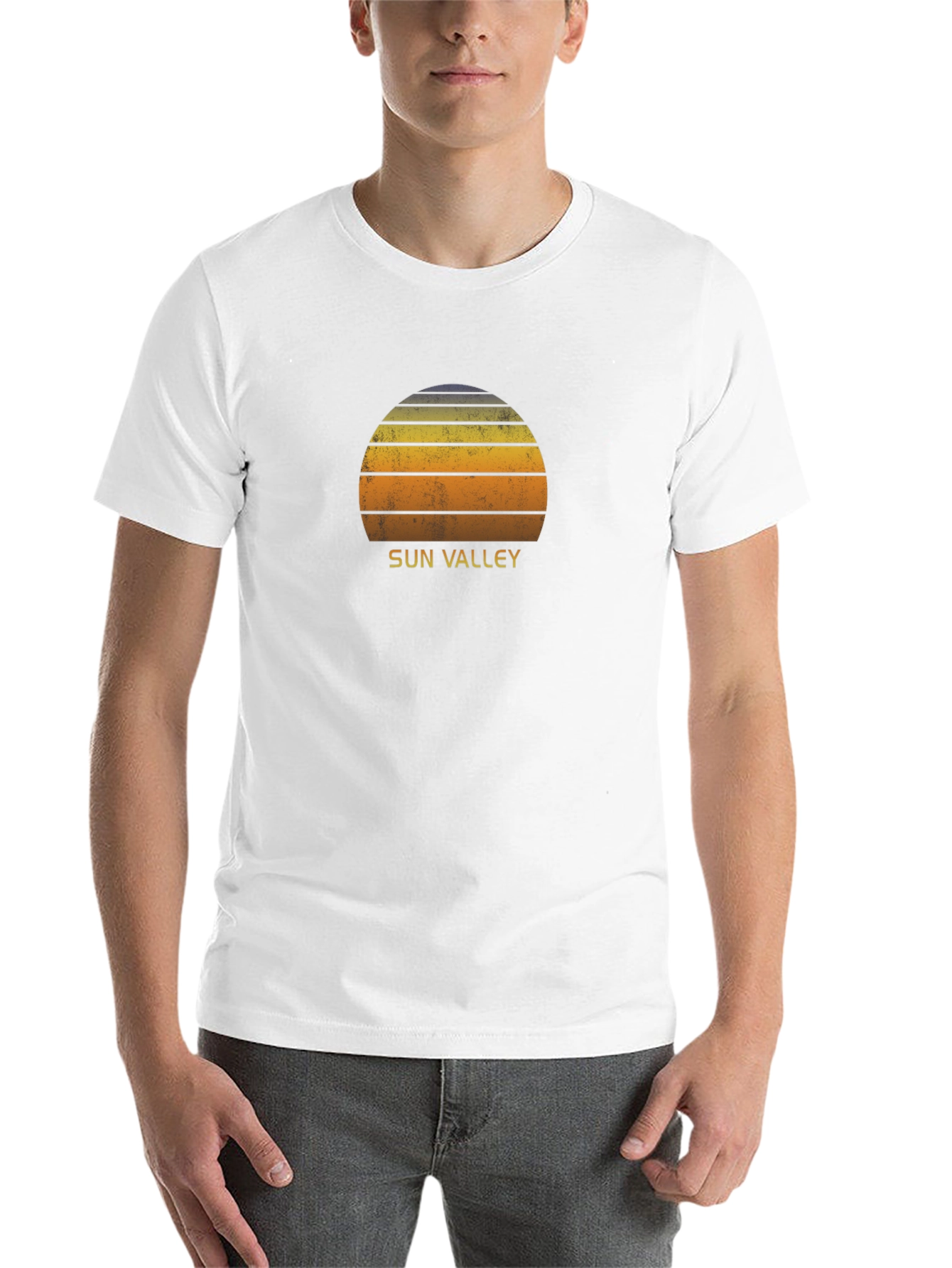 Black Sun Valley Sunset Graphic Tee - Retro Style view 14