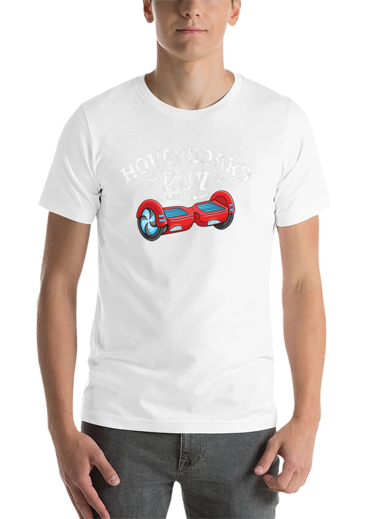 Black Hoverboard Boy Black T-Shirt - Fun Design view 14