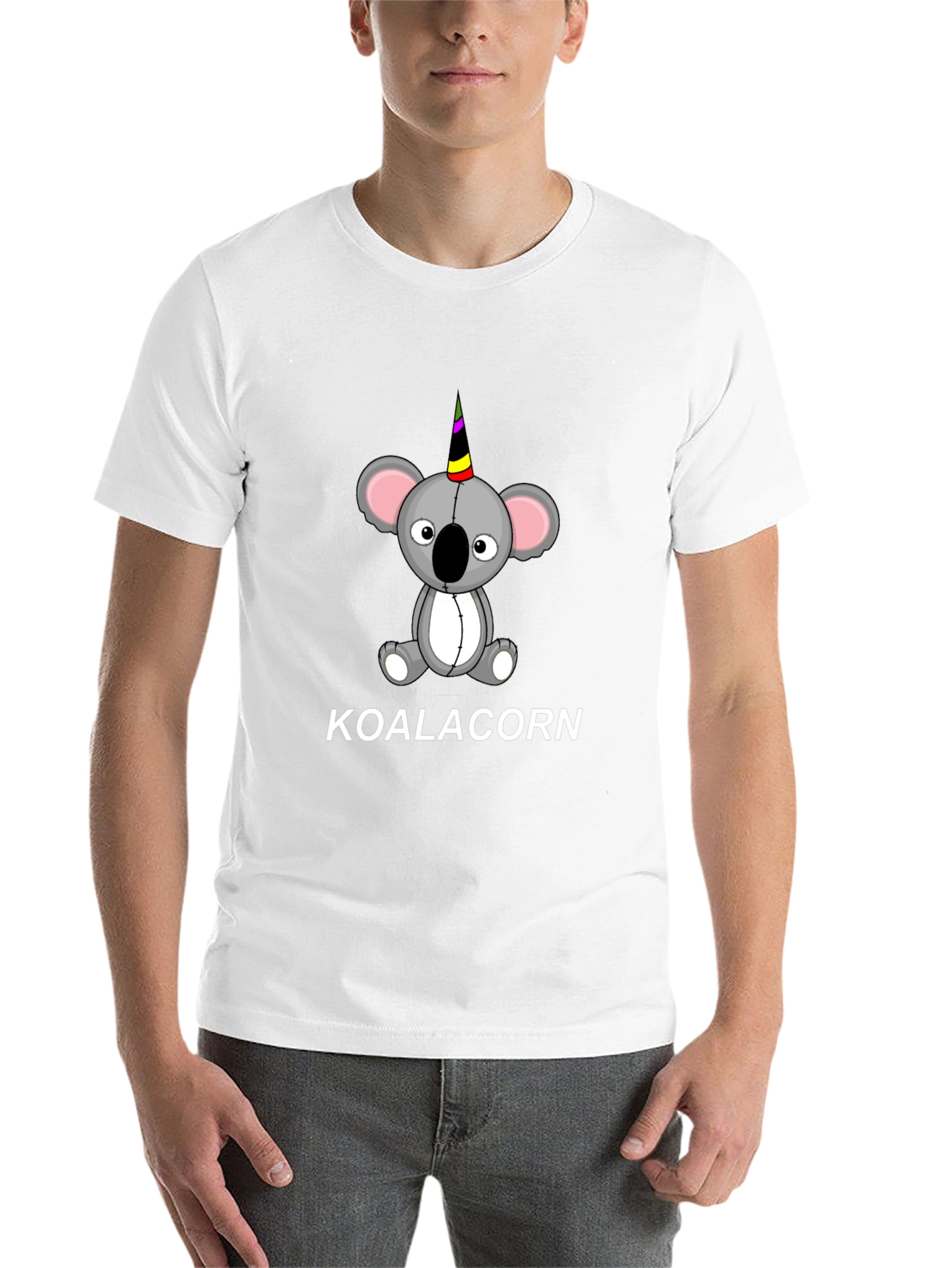 Black Koalacorn Black T-Shirt - Unisex Graphic Tee view 14