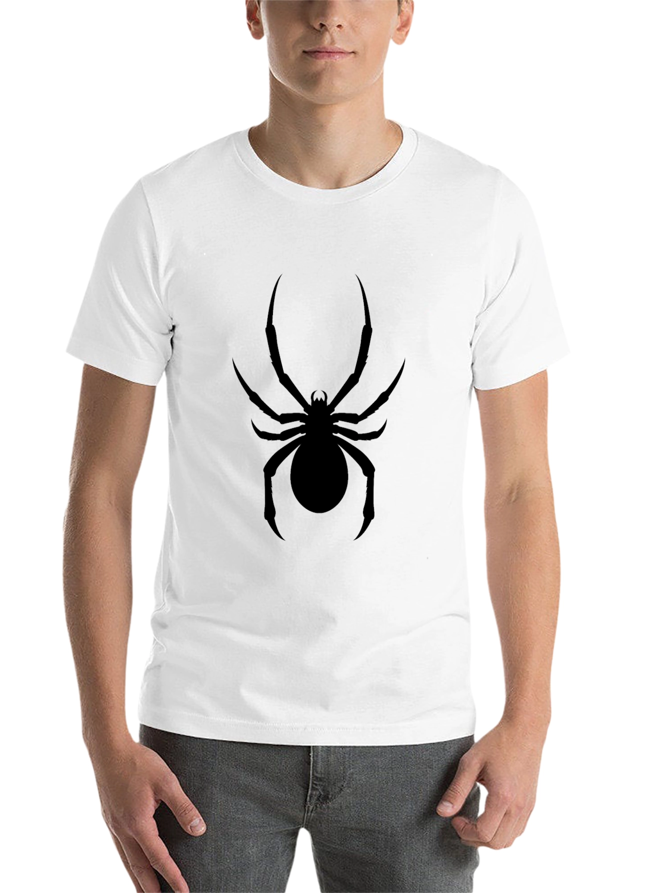 Black Black Spider Graphic Tee - Men's Short Sleeve Shirt view 14