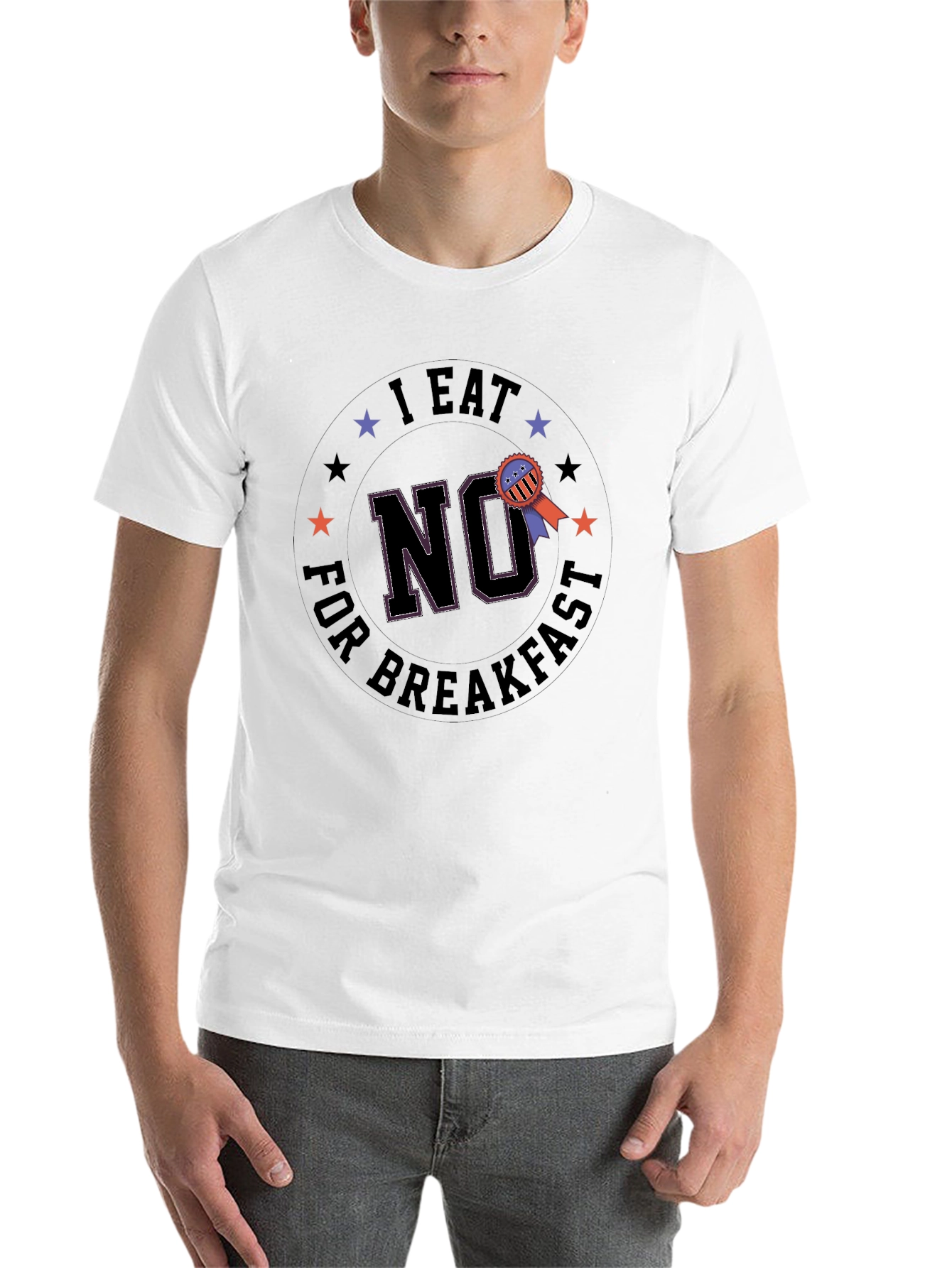Black I Eat No for Breakfast Graphic T-Shirt view 14