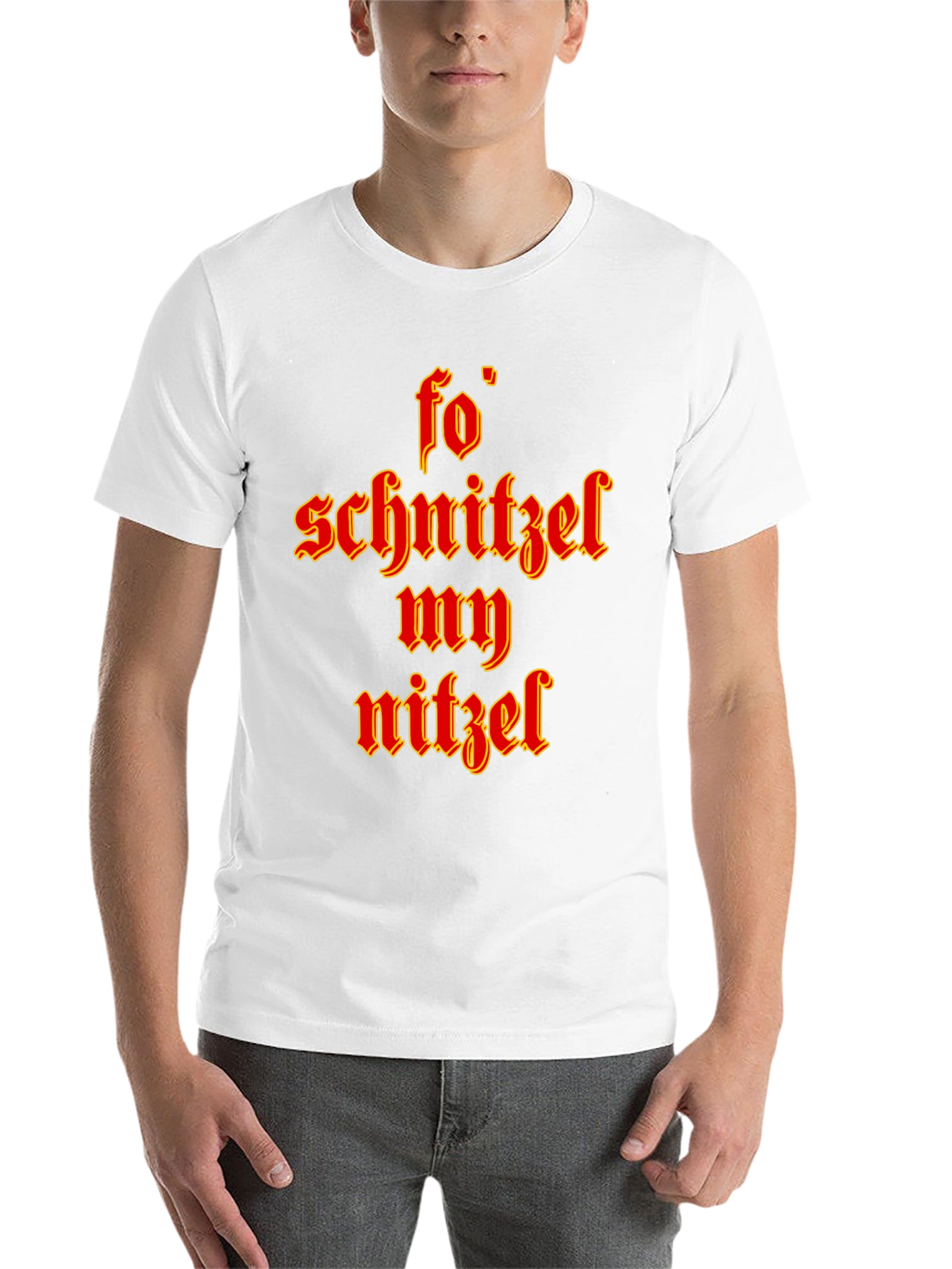 Black Funny Fo' Schnitzel My Nitzel Graphic Tee view 14