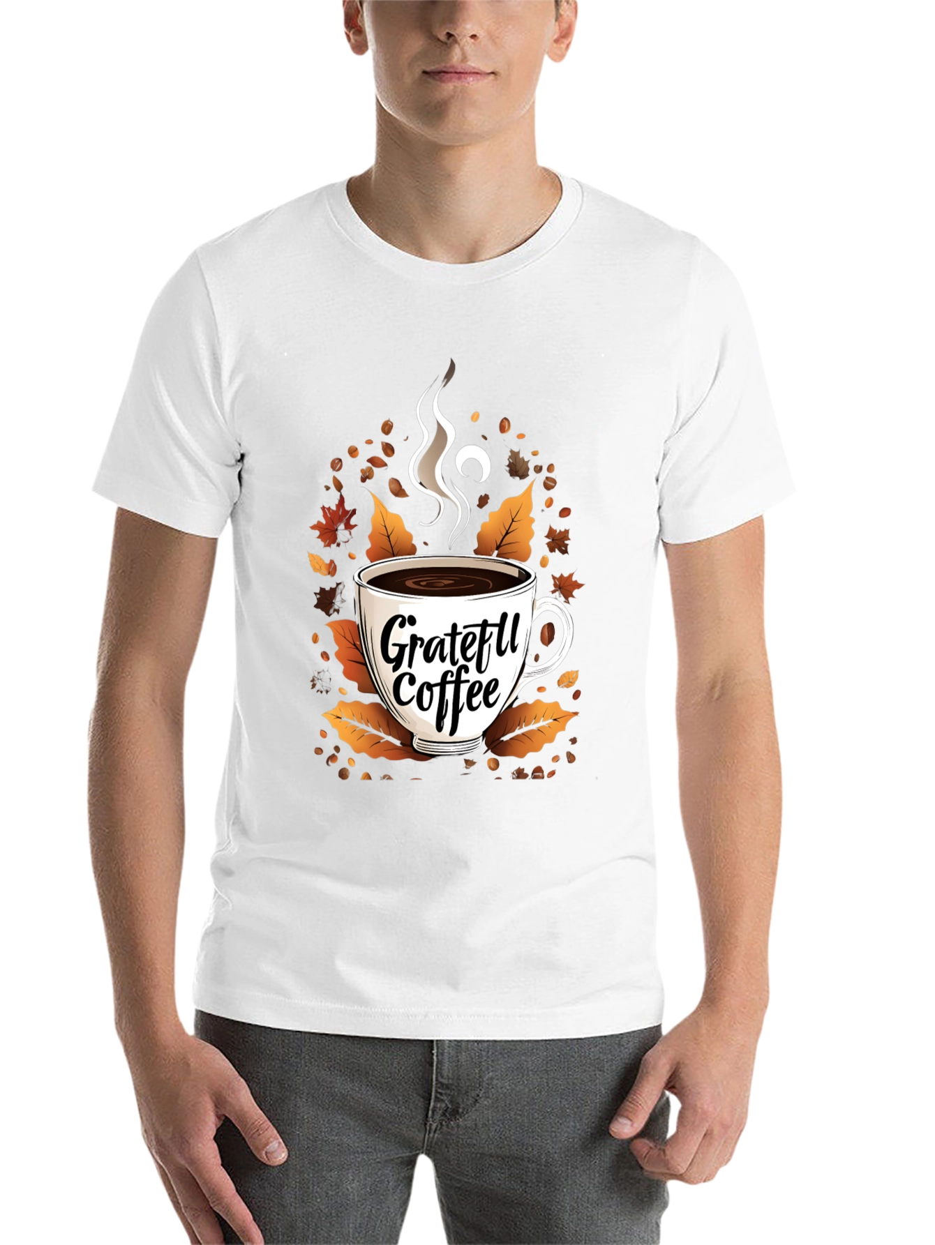 Black Grateful Coffee T-Shirt view 14