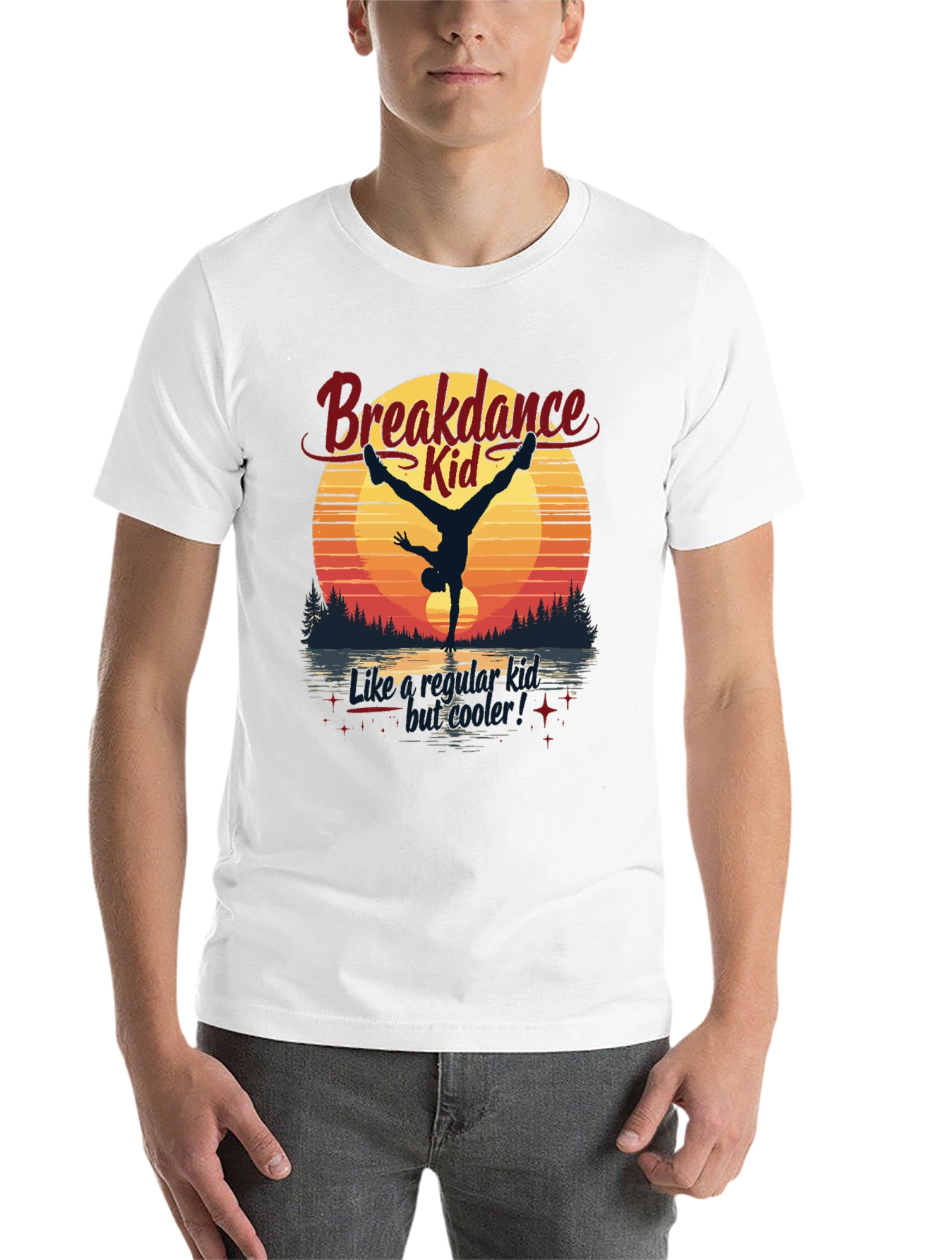 Black Breakdance Kid Graphic T-Shirt view 14