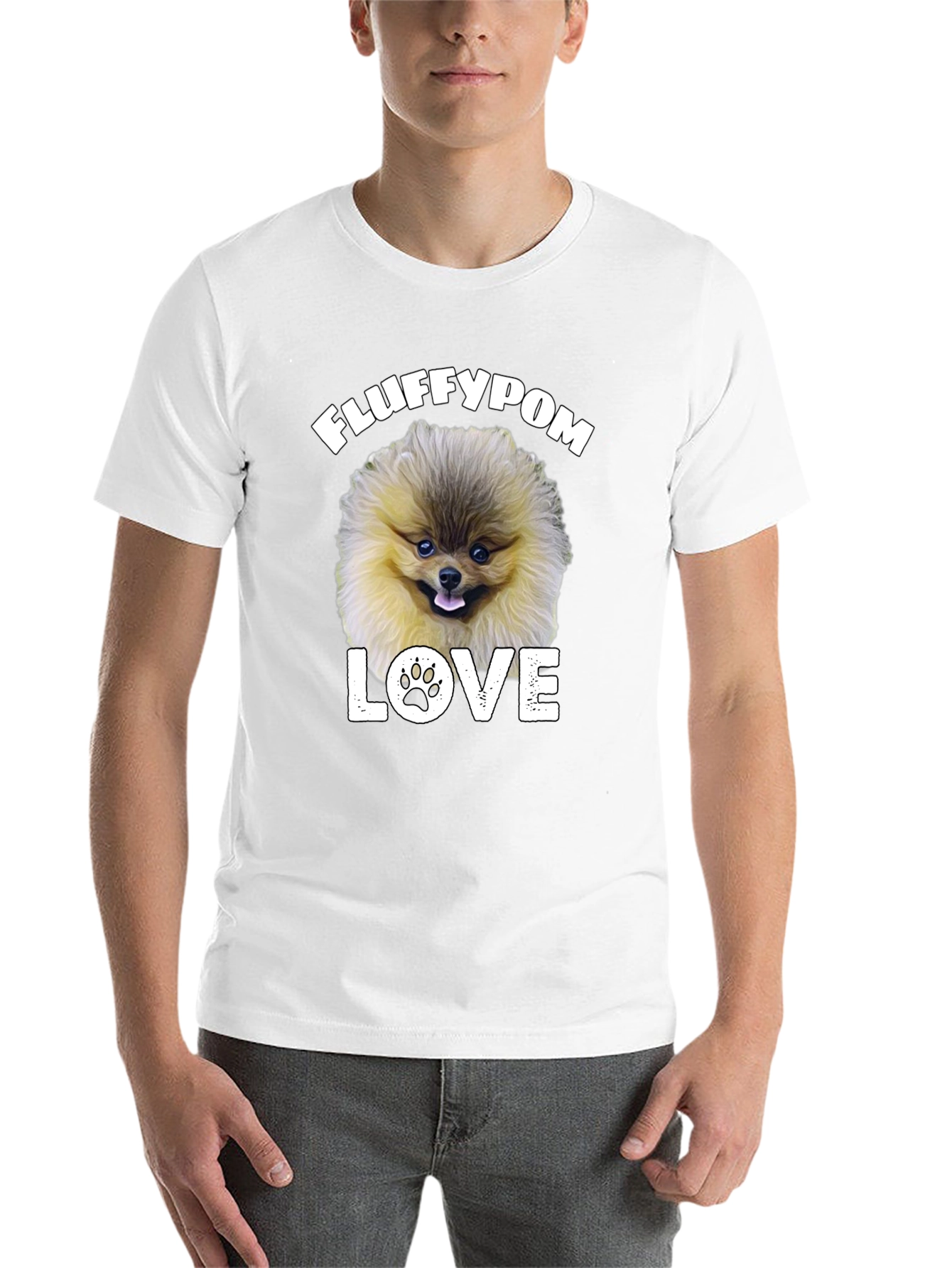 Fluffy Pom Love Graphic Tee - 14