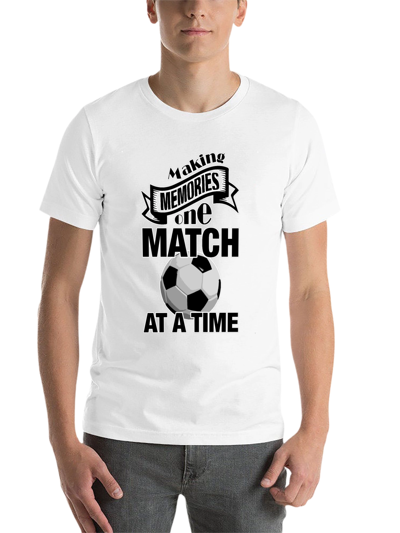 Black Making Memories Soccer Graphic Tee view 14