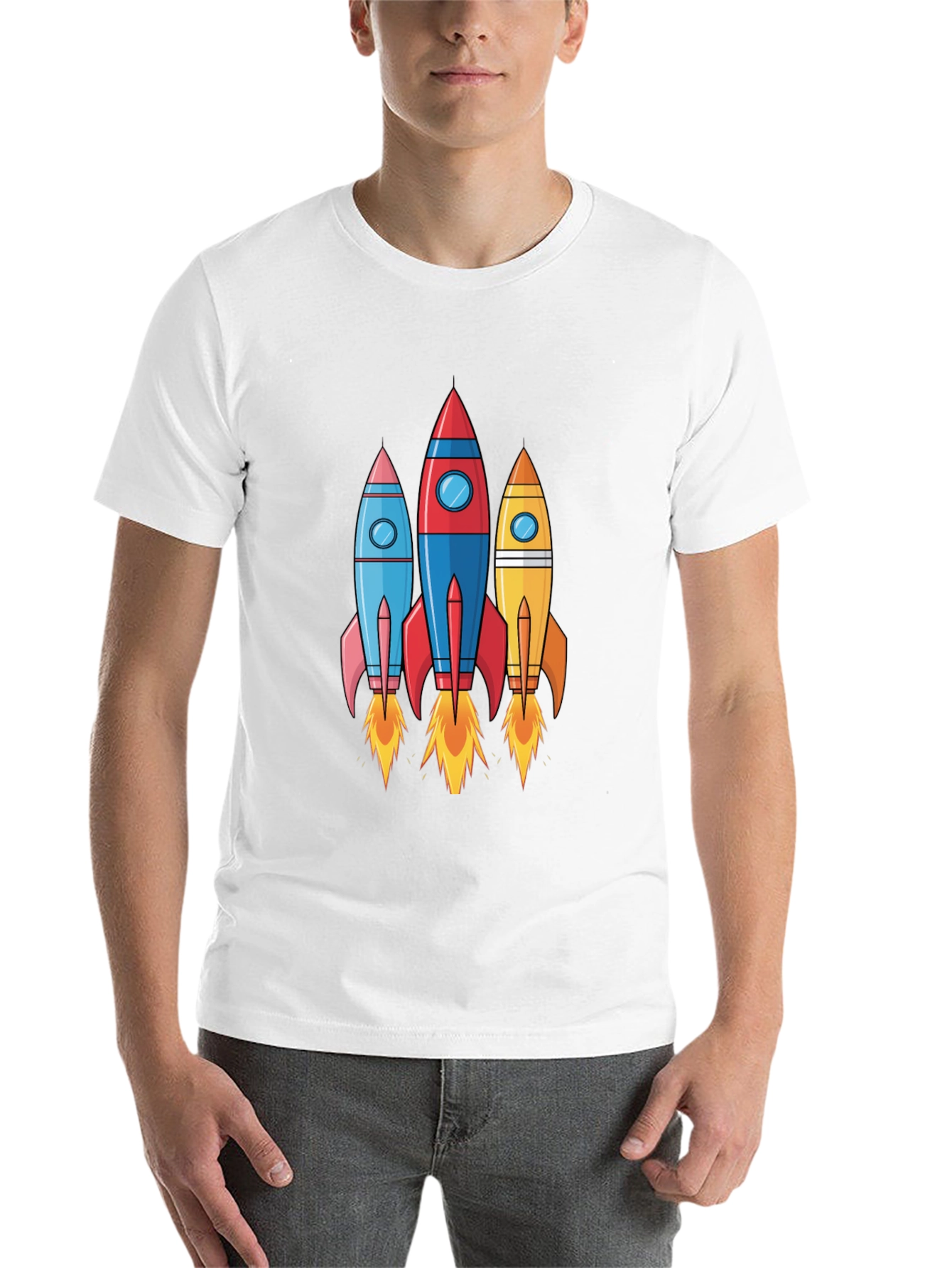 Black Rocket Launch T-Shirt - Space Adventure Design view 14