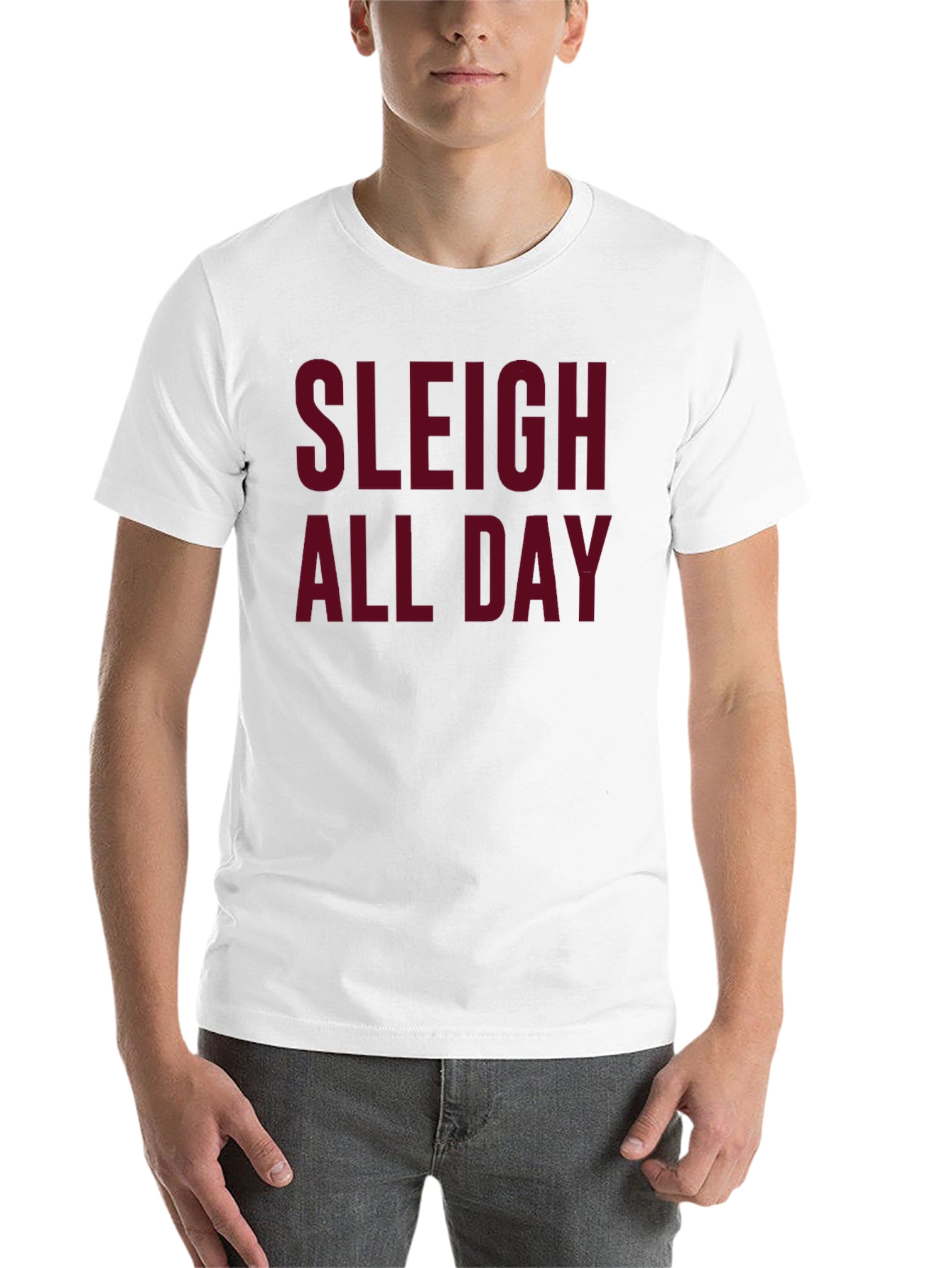 Black Sleigh All Day Christmas Graphic Tee view 14