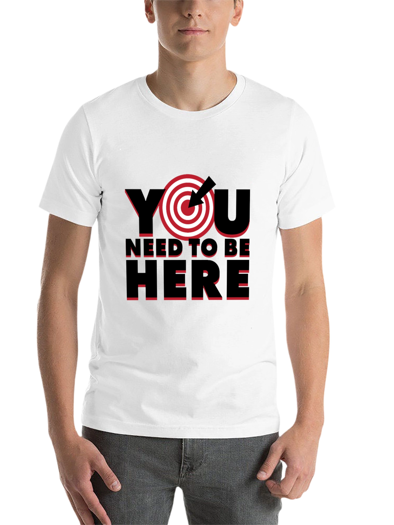 Black Target Practice T-Shirt - You Need To Be Here Tee view 14