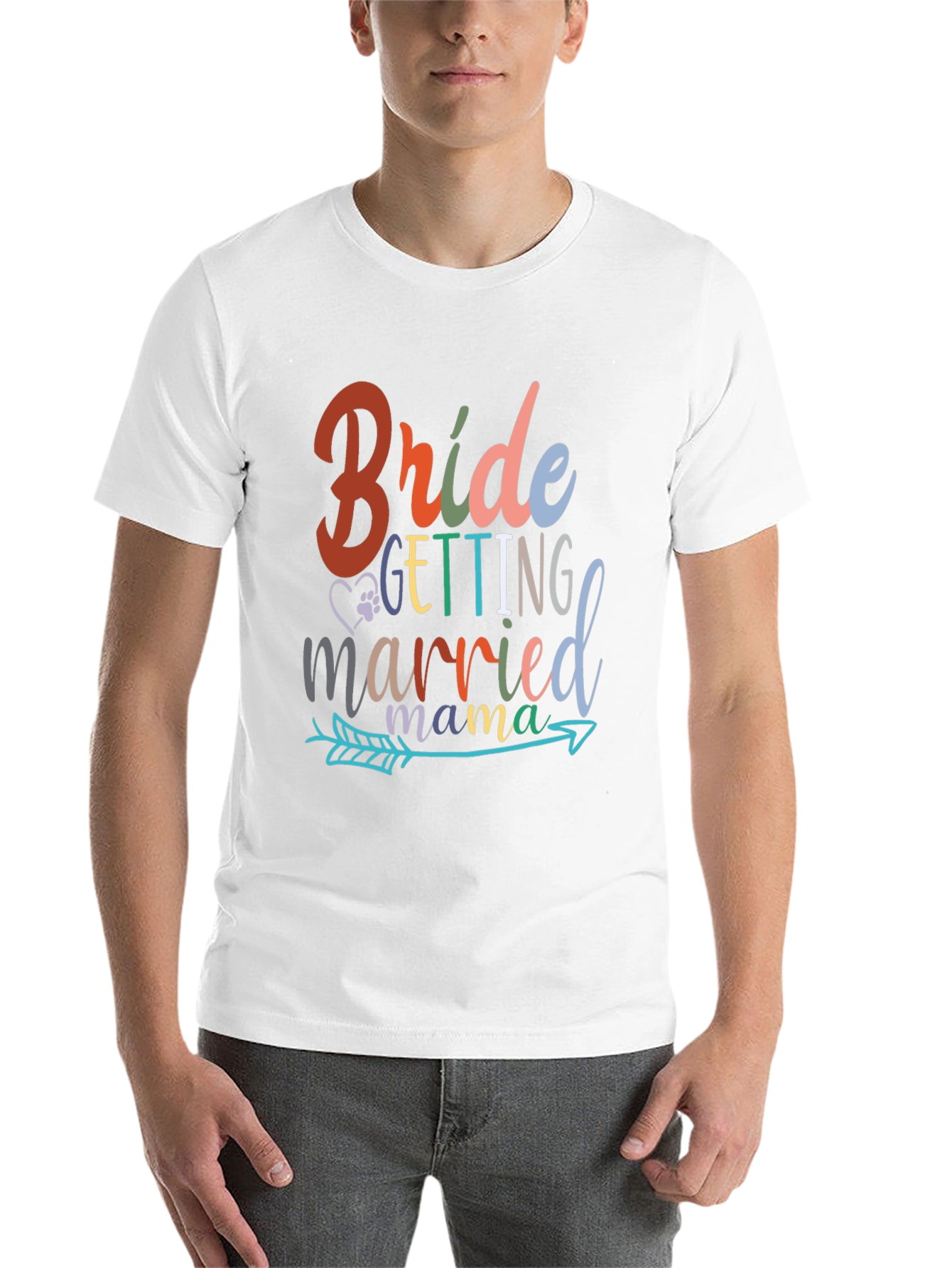 Black Bride Getting Married Mama T-Shirt view 14