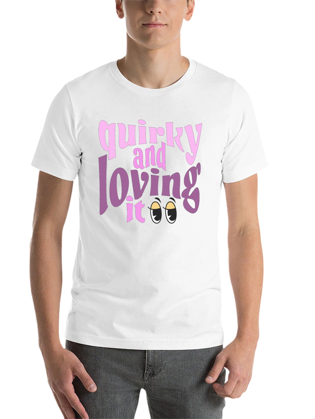 Black Quirky and Loving It T-Shirt view 14