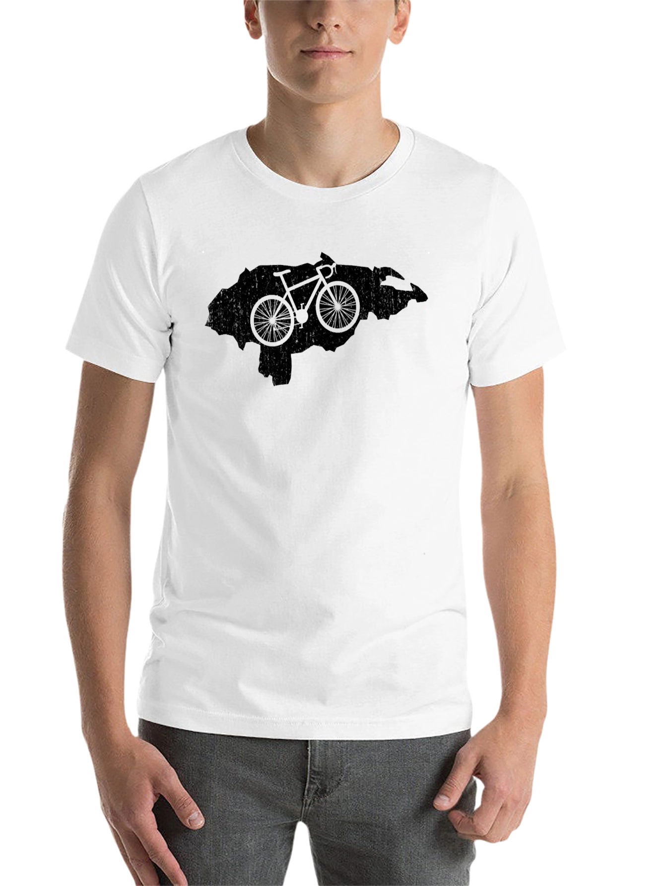 Black Honduras Bike Graphic T-Shirt view 14